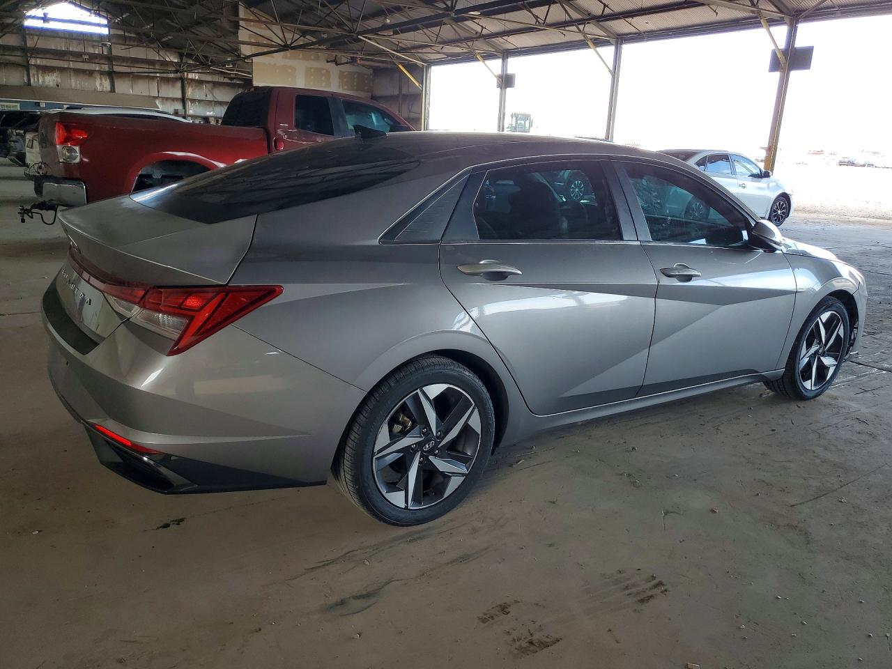 2021 Hyundai Elantra Sel Gray vin: KMHLN4AG3MU113338