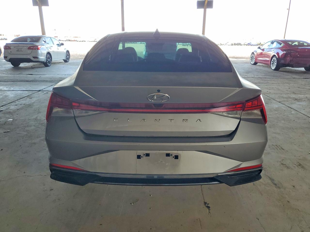2021 Hyundai Elantra Sel Gray vin: KMHLN4AG3MU113338