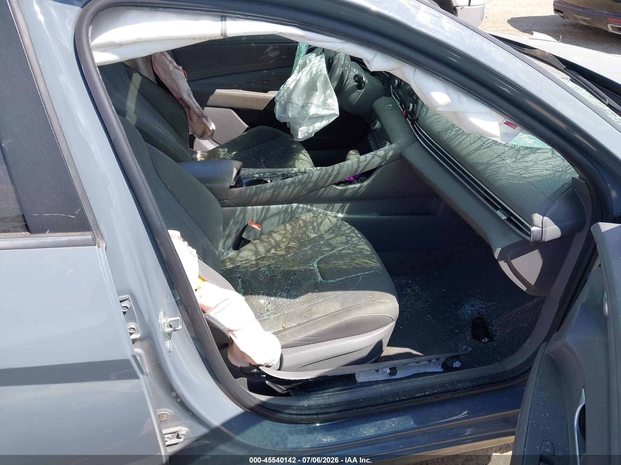 2021 Hyundai Elantra Sel Gray vin: KMHLN4AG3MU139745