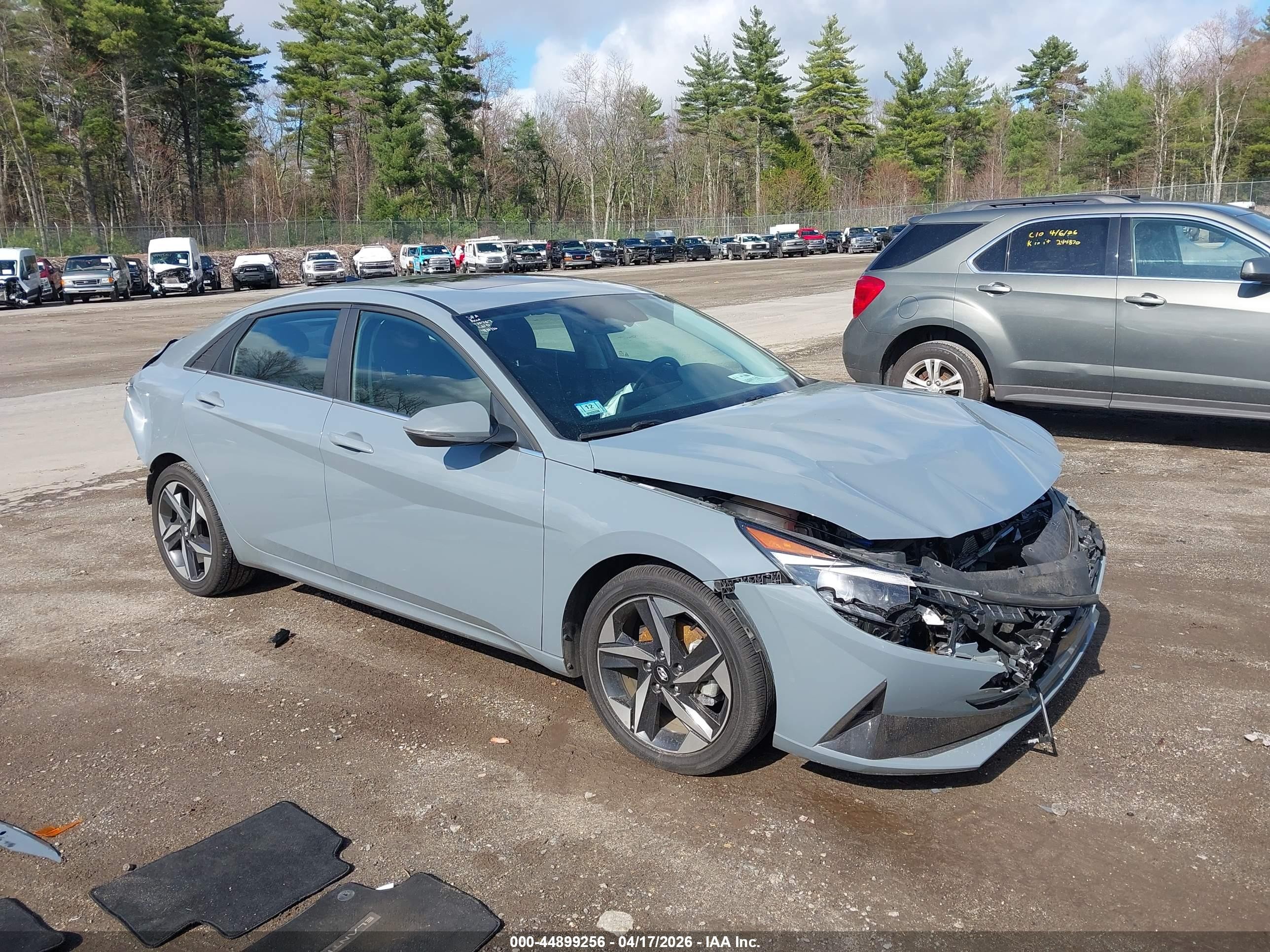 2023 Hyundai Elantra Hybrid Limited Blue vin: KMHLN4AJ0PU048478