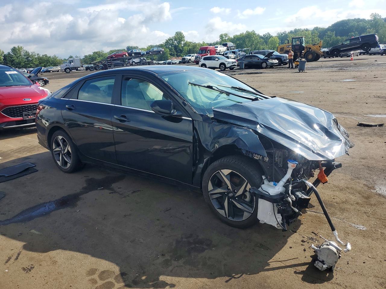 2023 Hyundai Elantra Limited Черный vin: KMHLN4AJ1PU078797