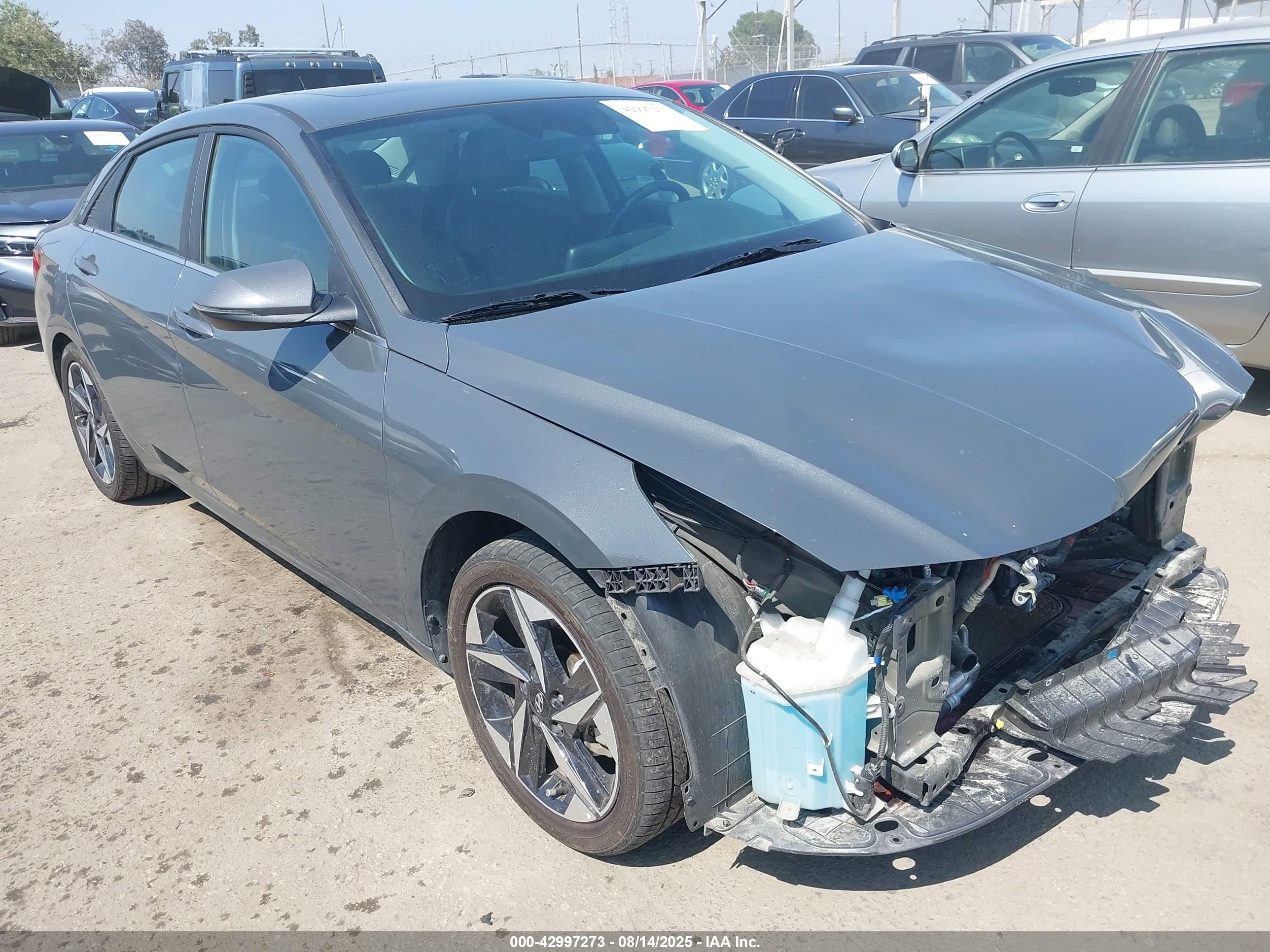 2023 Hyundai Elantra Hybrid Limited Gray vin: KMHLN4AJ2PU084172