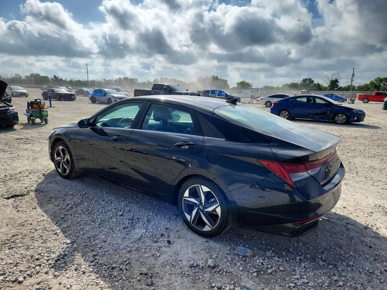 2023 Hyundai Elantra Limited Black vin: KMHLN4AJ5PU050744