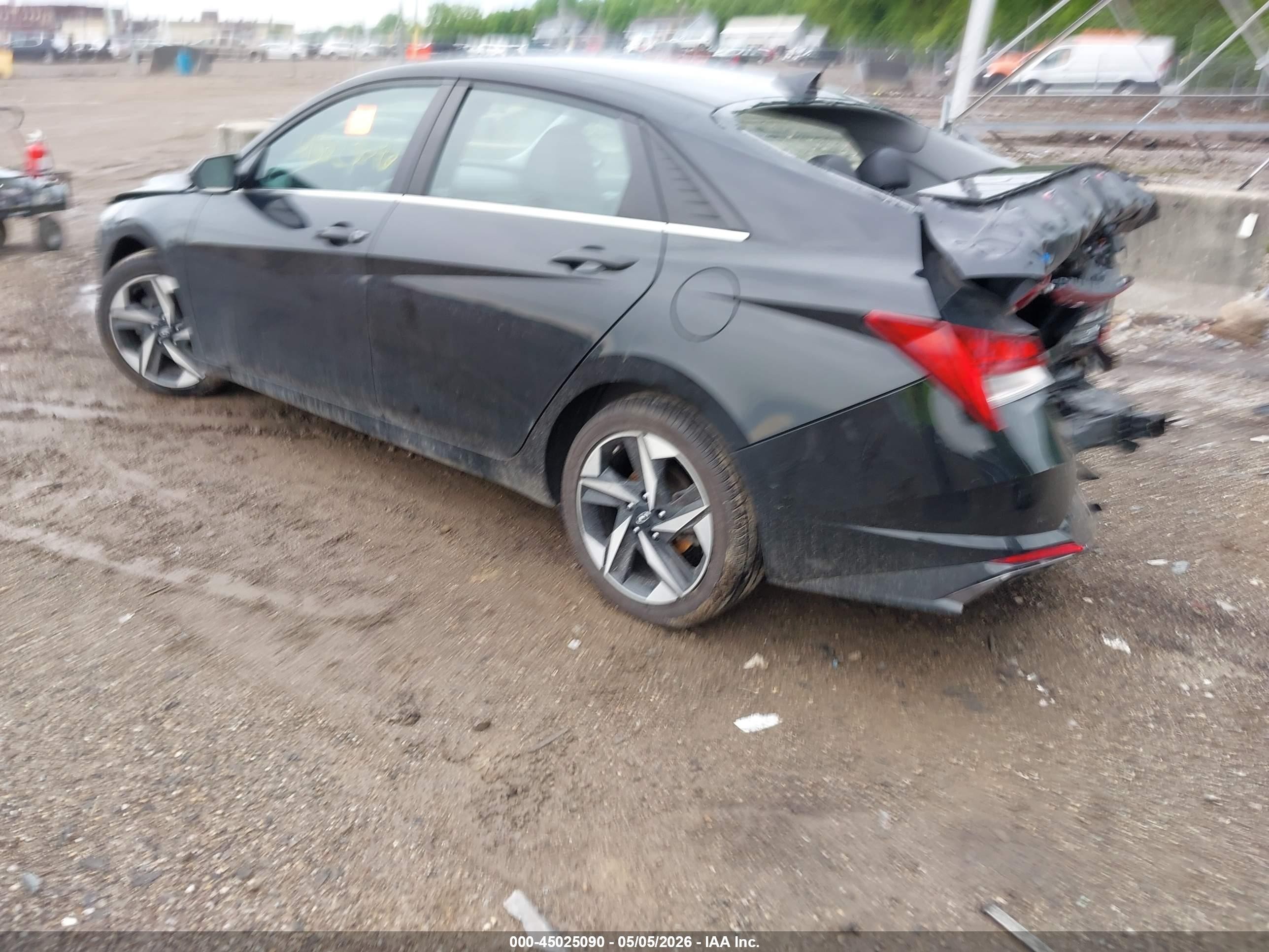 2023 Hyundai Elantra Hybrid Limited Черный vin: KMHLN4AJ7PU037526