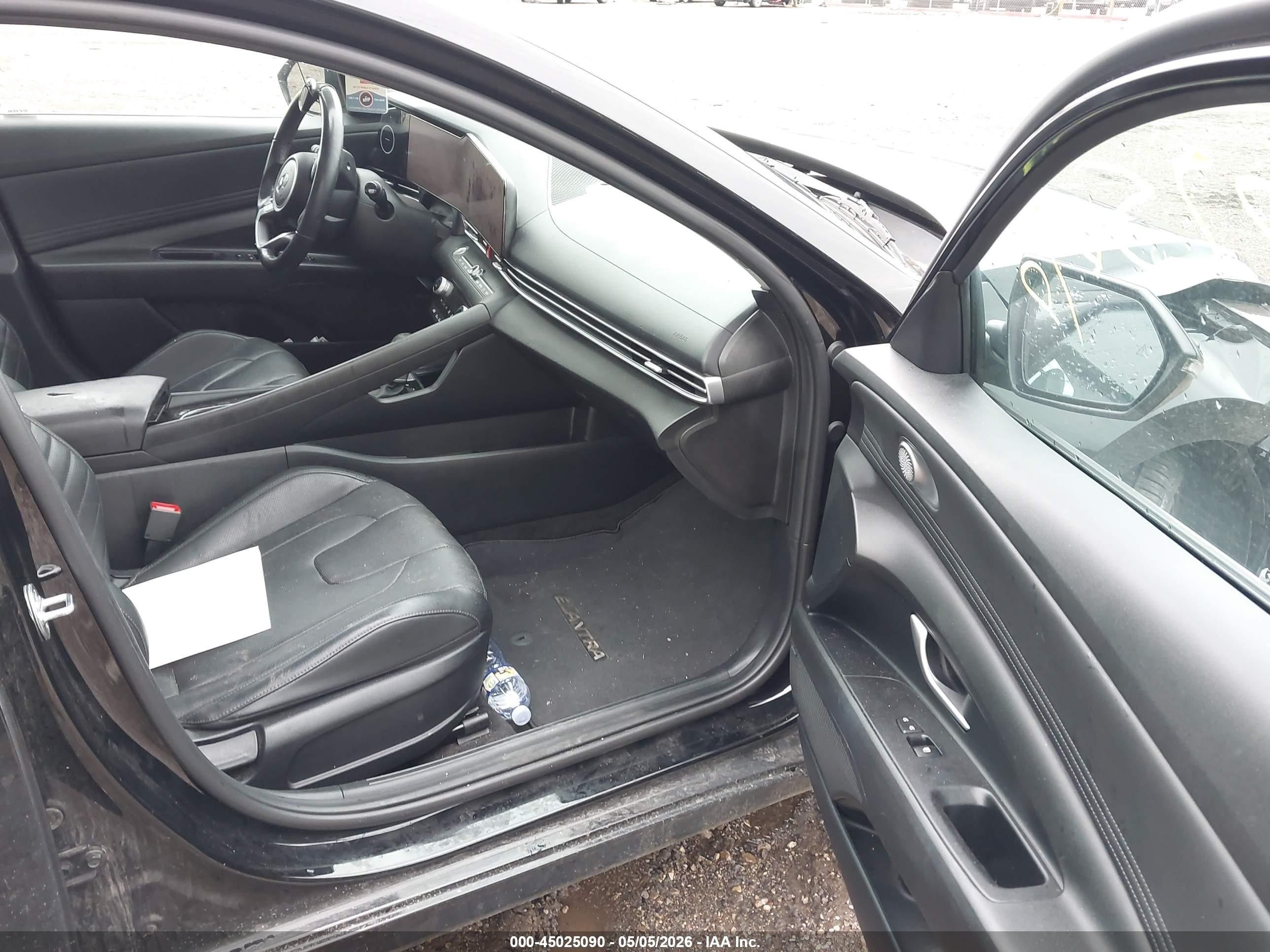 2023 Hyundai Elantra Hybrid Limited Черный vin: KMHLN4AJ7PU037526