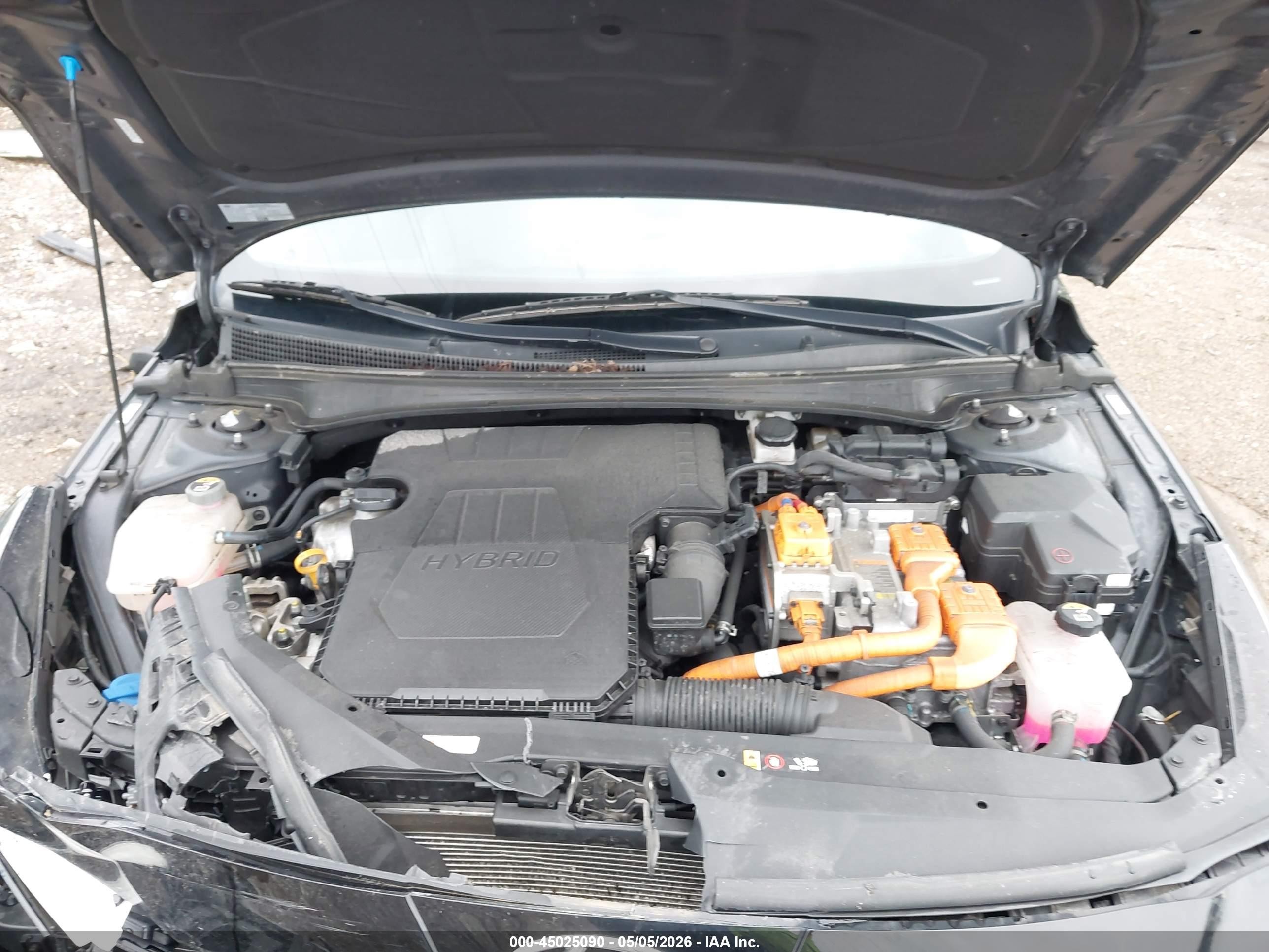2023 Hyundai Elantra Hybrid Limited Черный vin: KMHLN4AJ7PU037526
