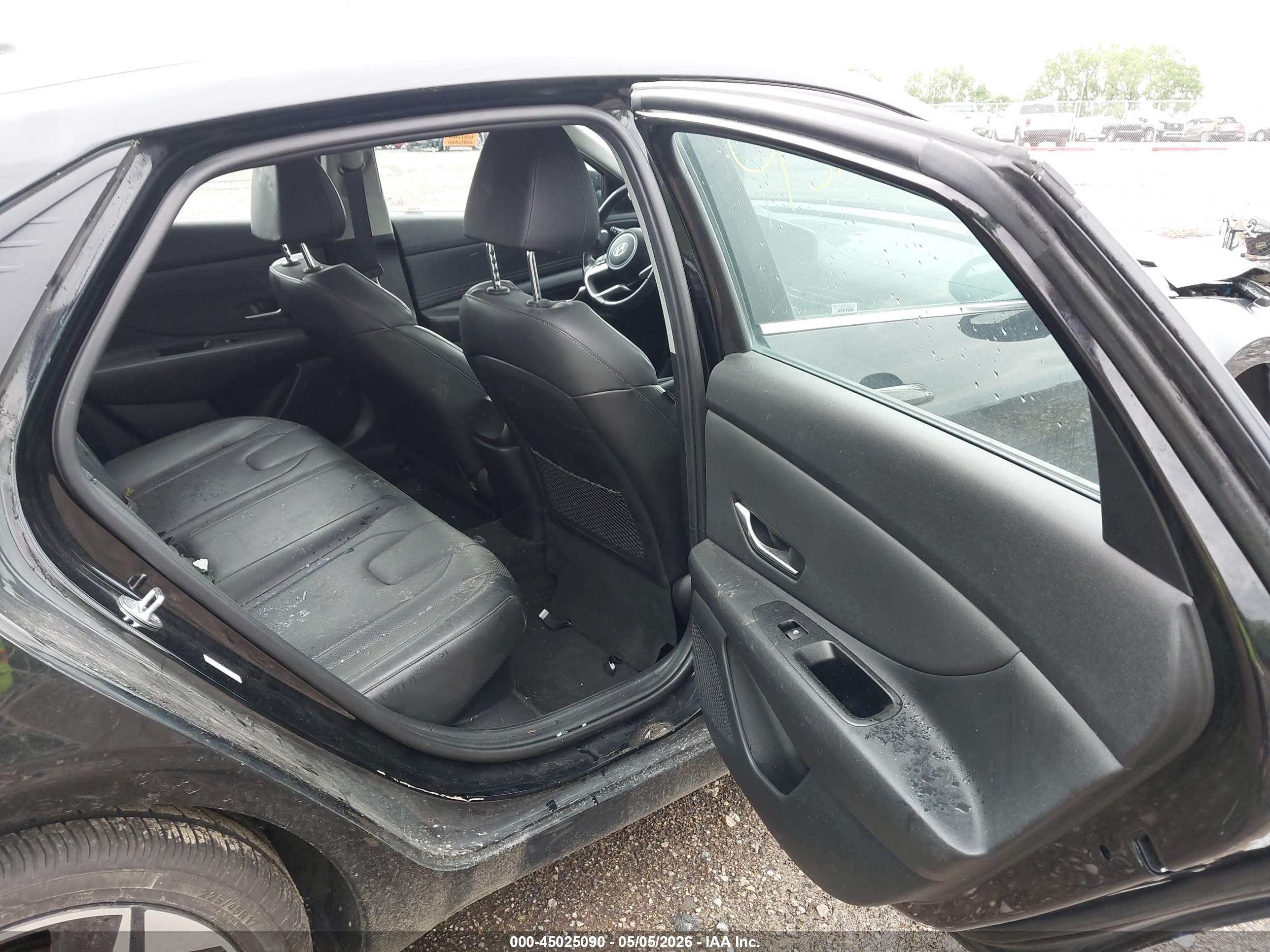 2023 Hyundai Elantra Hybrid Limited Черный vin: KMHLN4AJ7PU037526