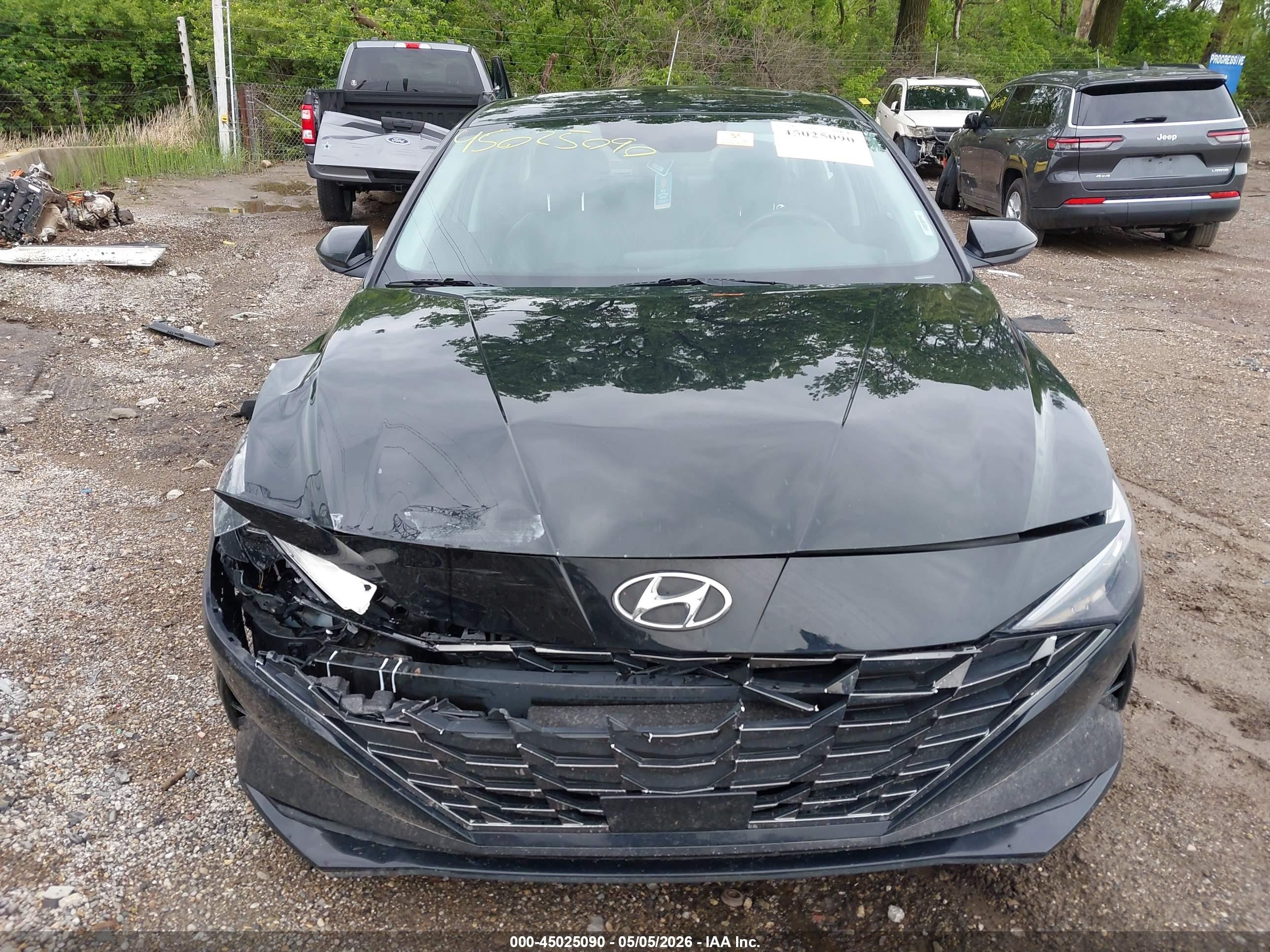 2023 Hyundai Elantra Hybrid Limited Черный vin: KMHLN4AJ7PU037526