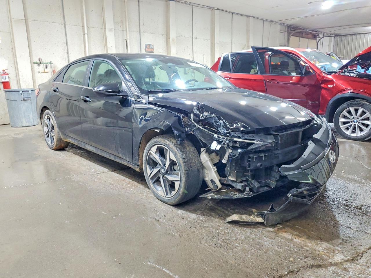 2021 Hyundai Elantra Limited Black vin: KMHLN4AJ8MU004935