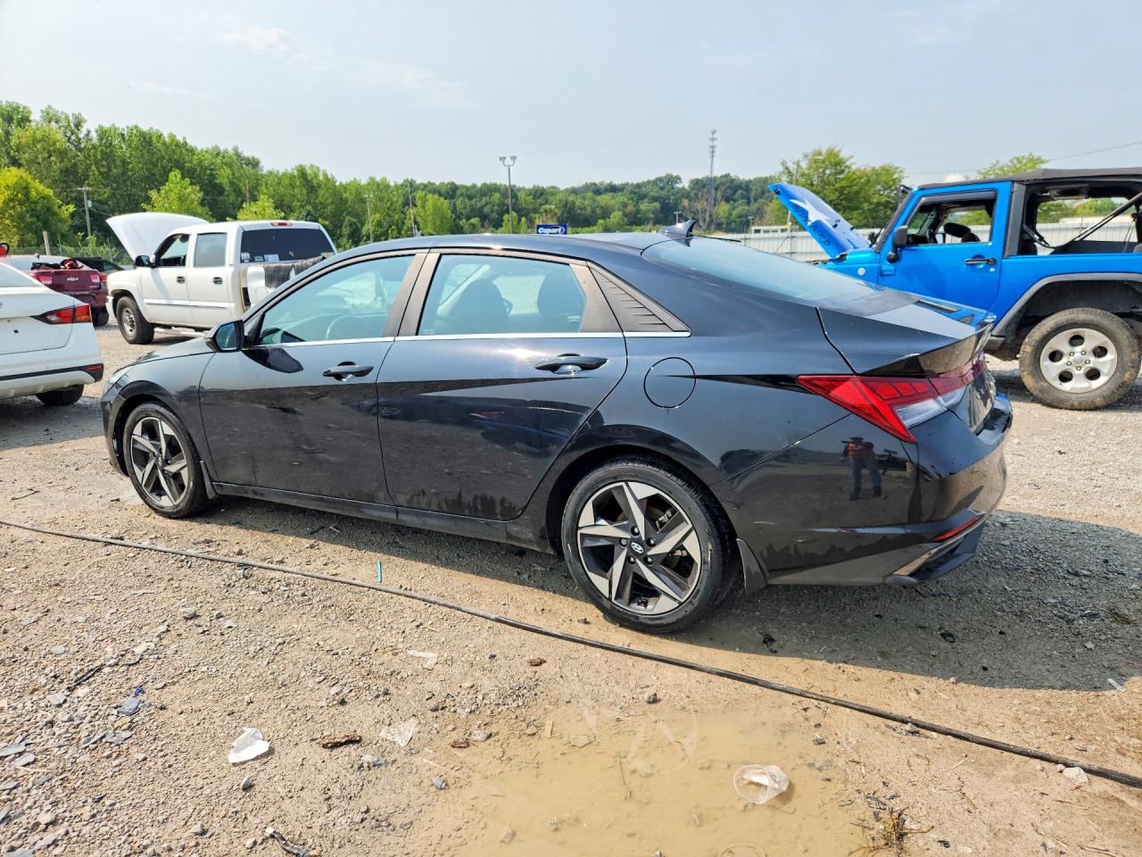 2022 Hyundai Elantra Limited Черный vin: KMHLP4AG0NU339588