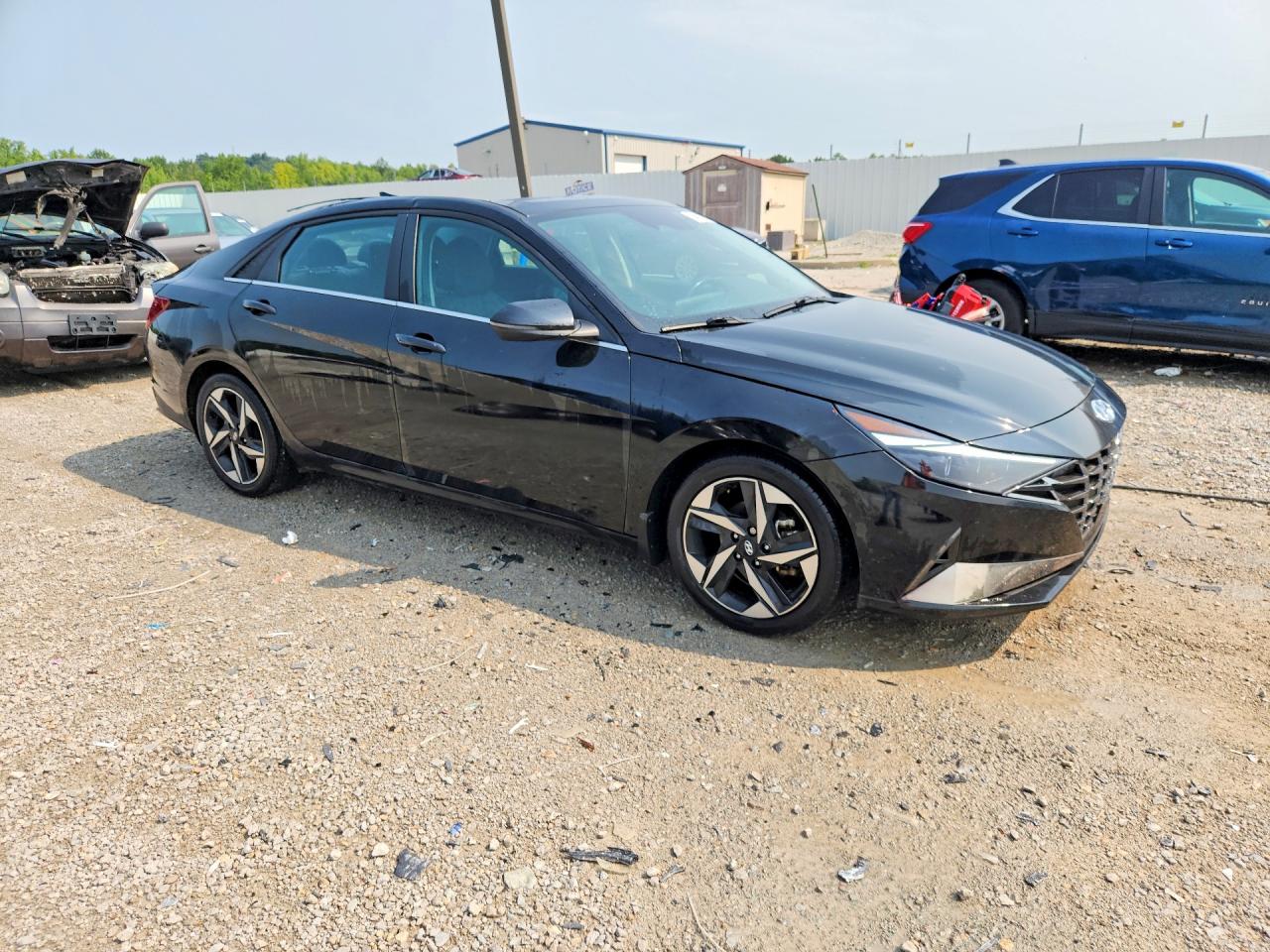 2022 Hyundai Elantra Limited Черный vin: KMHLP4AG0NU339588