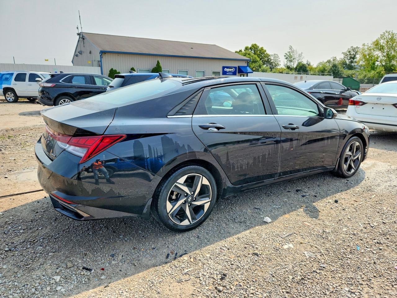 2022 Hyundai Elantra Limited Черный vin: KMHLP4AG0NU339588