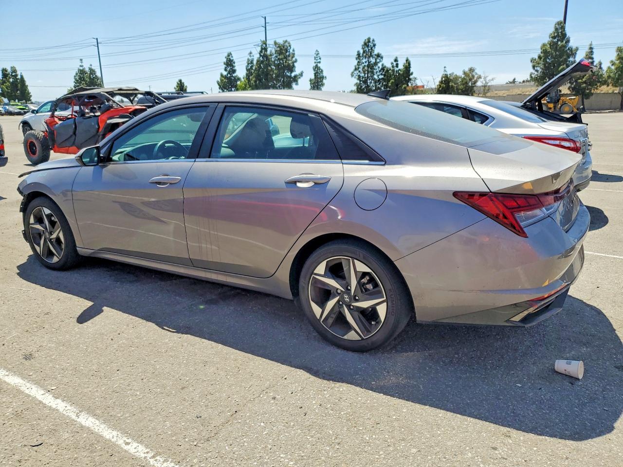 2021 Hyundai Elantra Limited Серый vin: KMHLP4AG1MU126485