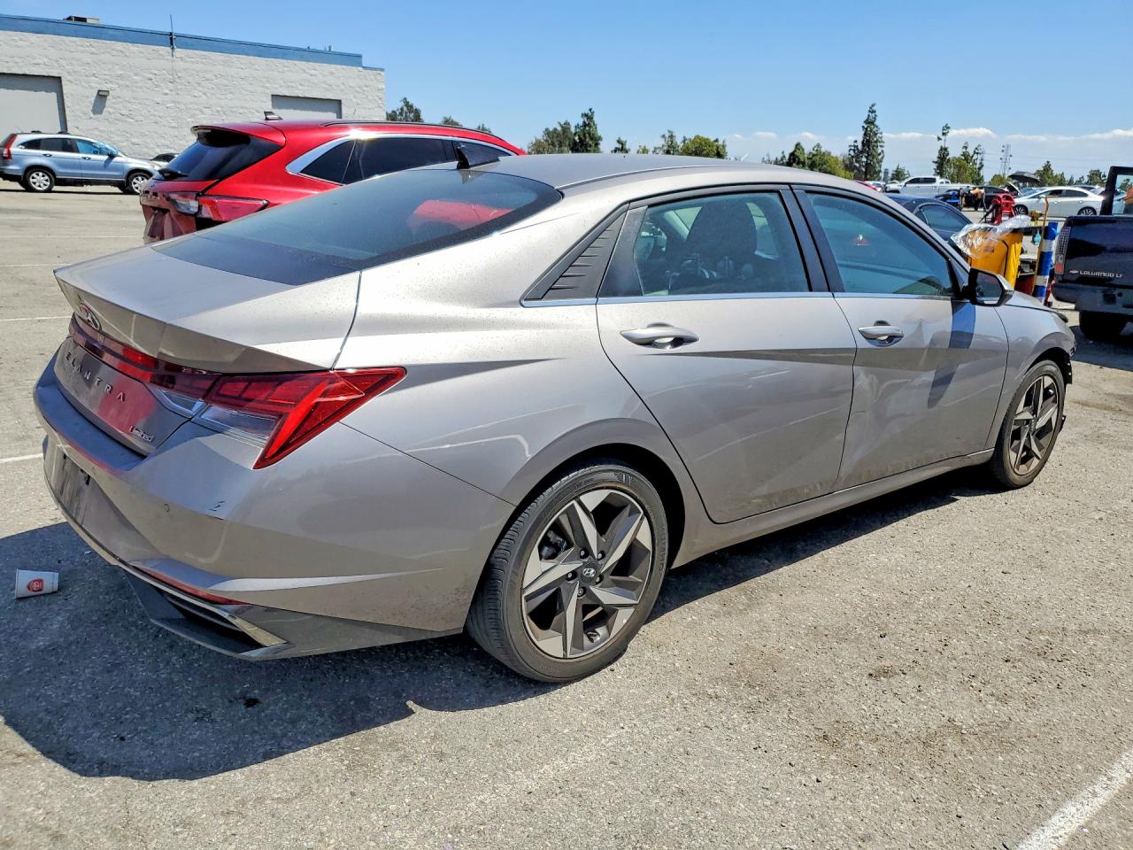 2021 Hyundai Elantra Limited Серый vin: KMHLP4AG1MU126485
