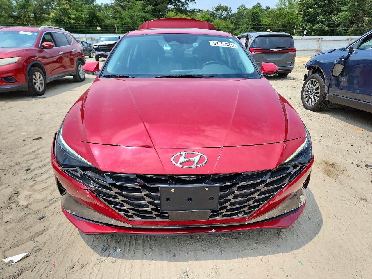 2022 Hyundai Elantra Limited Red vin: KMHLP4AG3NU354330