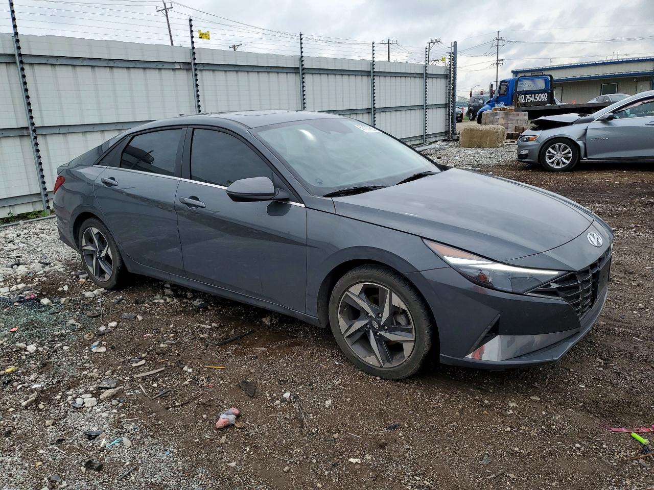 2023 Hyundai Elantra Limited Gray vin: KMHLP4AG5PU606730
