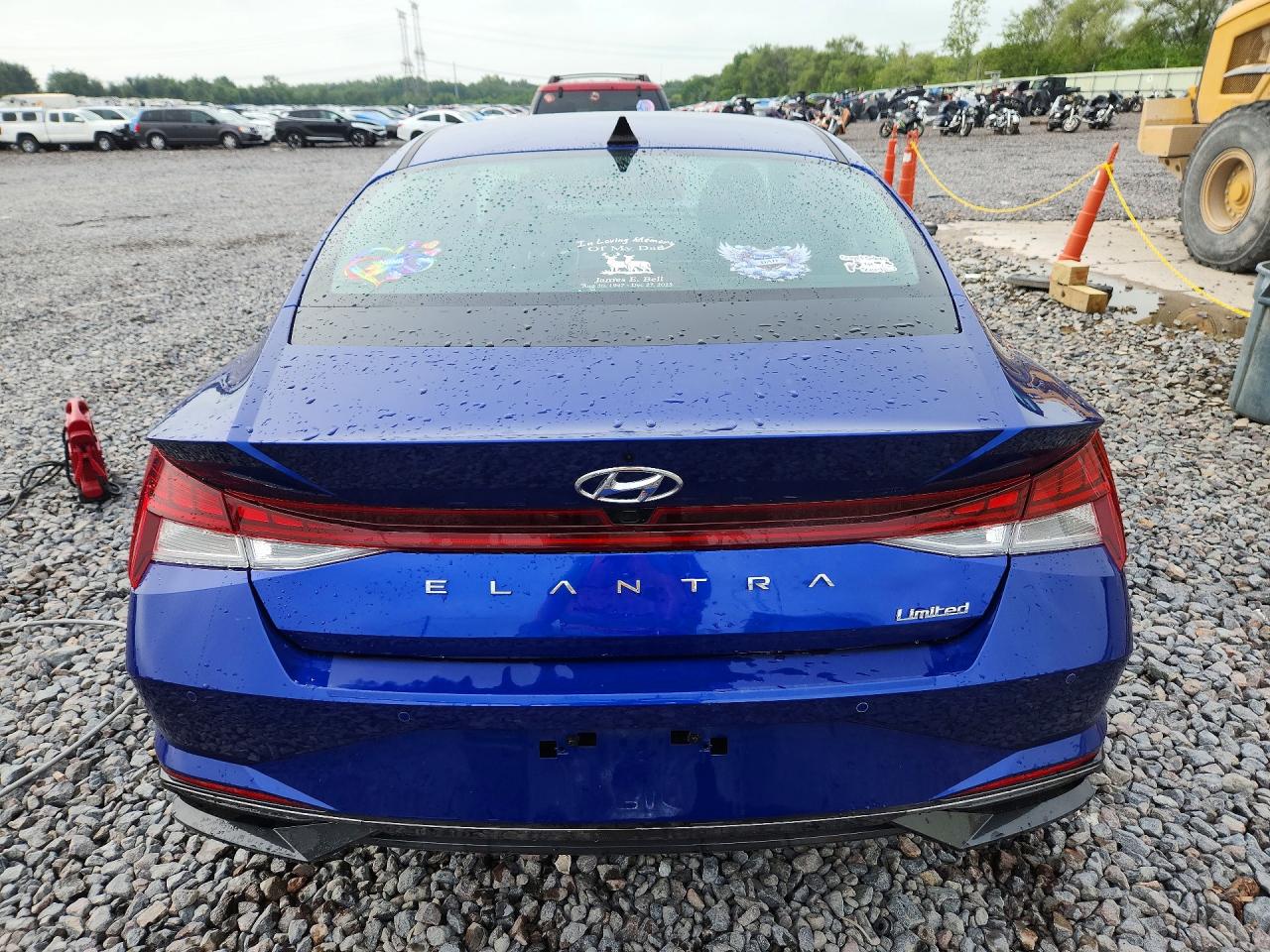 2023 Hyundai Elantra Limited Синий vin: KMHLP4AG8PU381364