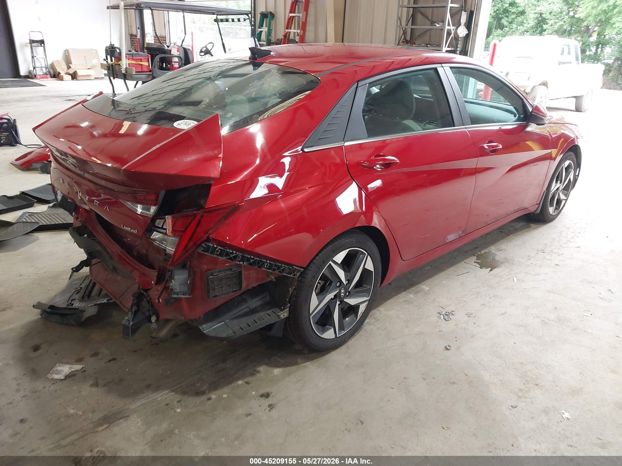 2023 Hyundai Elantra Limited Красный vin: KMHLP4AG8PU381669