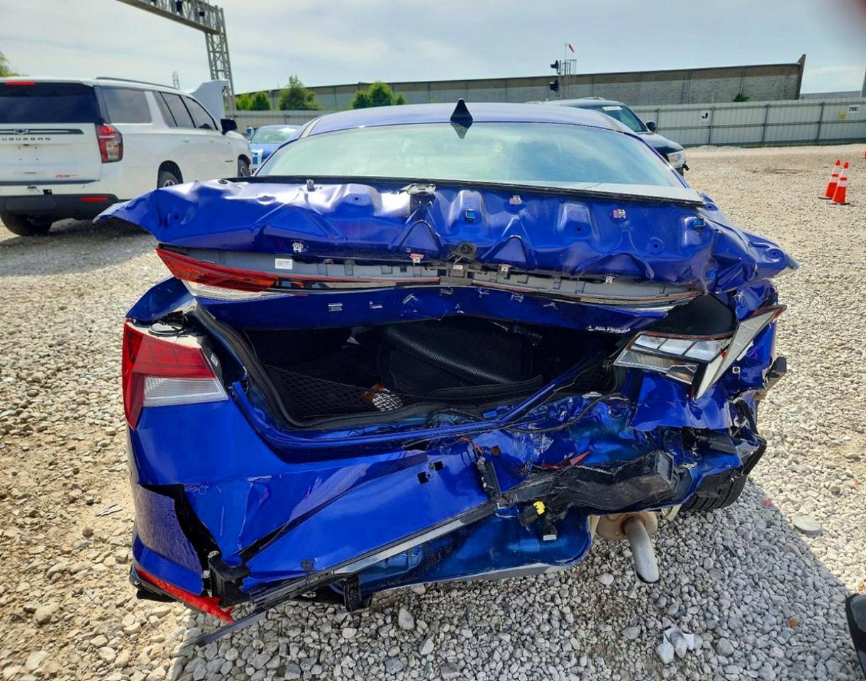 2023 Hyundai Elantra Limited Синий vin: KMHLP4AGXPU460664