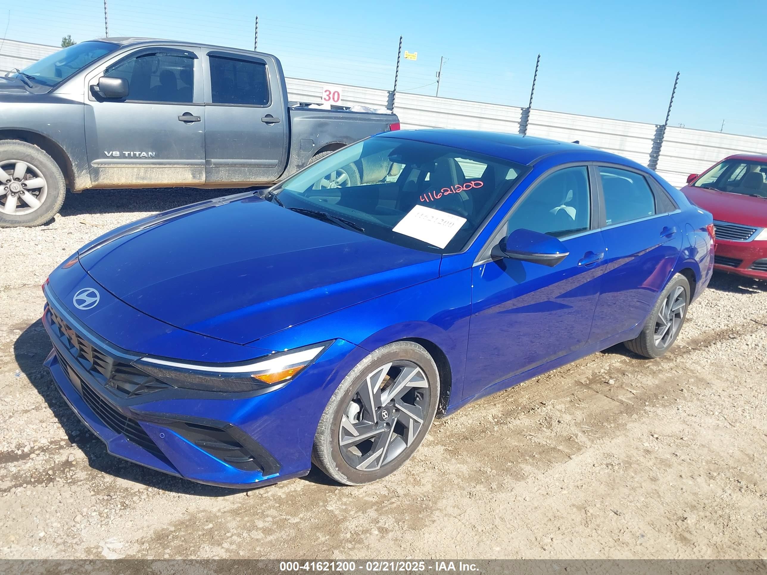 2024 Hyundai Elantra Limited Синий vin: KMHLP4DG5RU773359