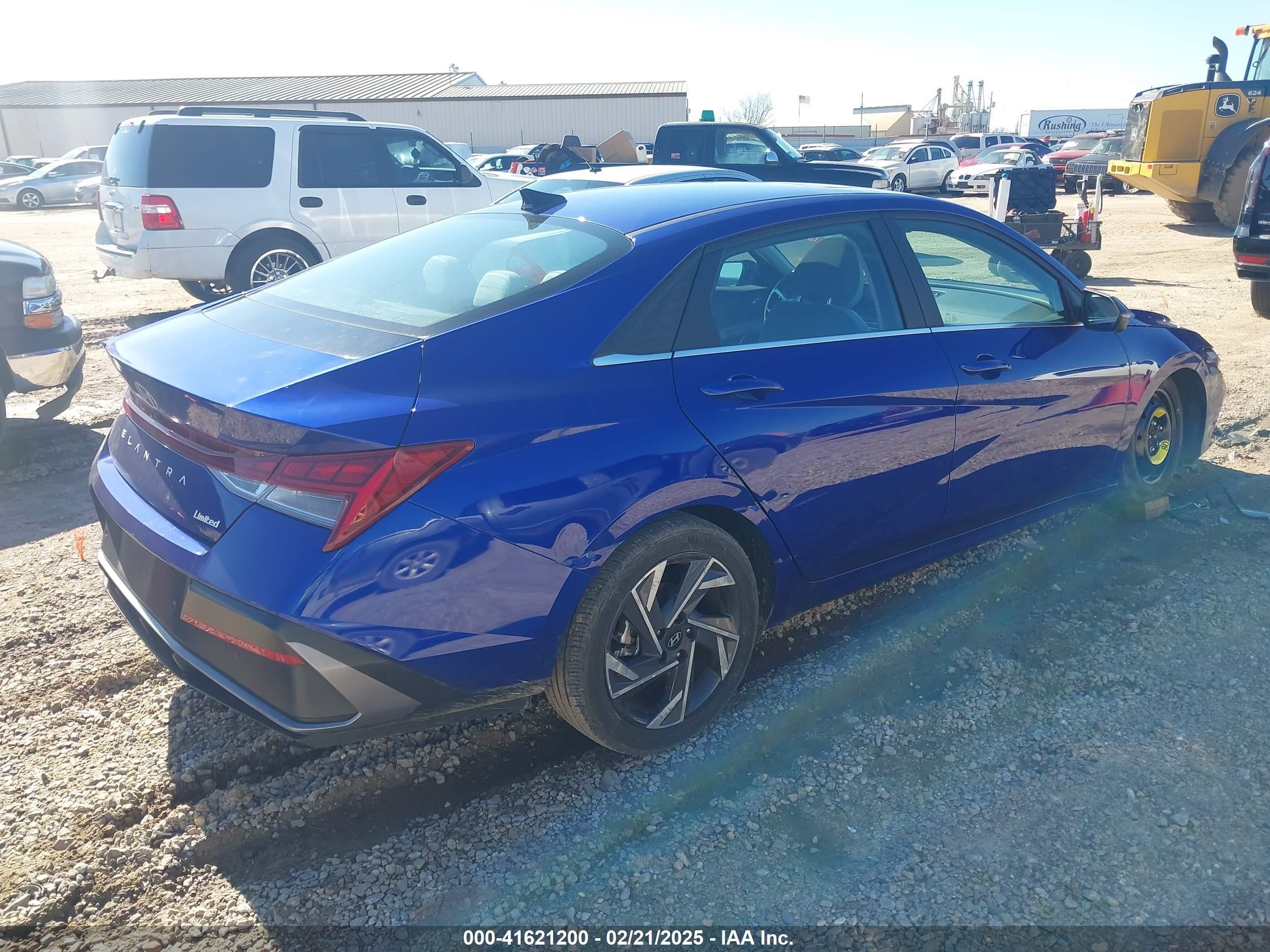 2024 Hyundai Elantra Limited Синий vin: KMHLP4DG5RU773359