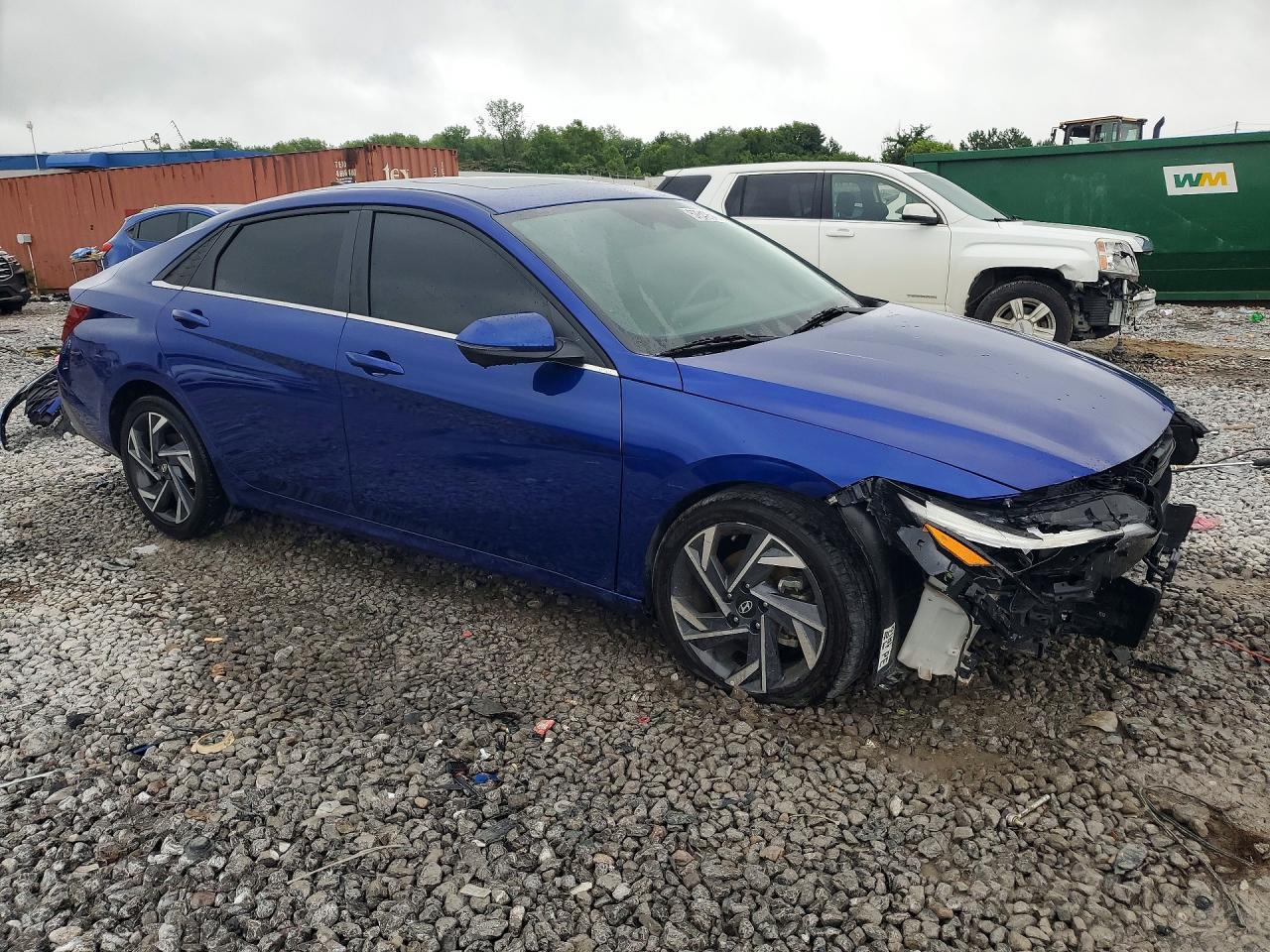 2024 Hyundai Elantra Limited Синий vin: KMHLP4DG5RU773359