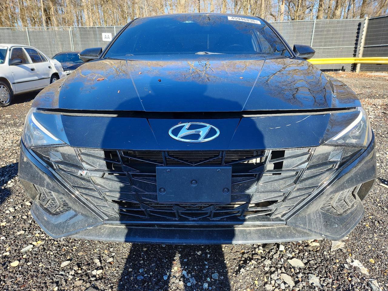 2022 Hyundai Elantra N Line Black vin: KMHLR4AF2NU305475