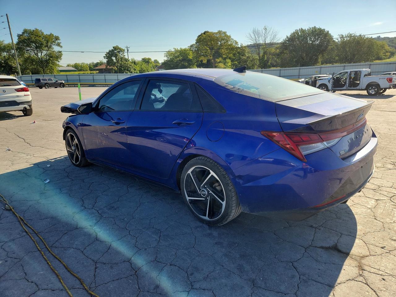 2023 Hyundai Elantra N Line Синий vin: KMHLR4AF3PU476044