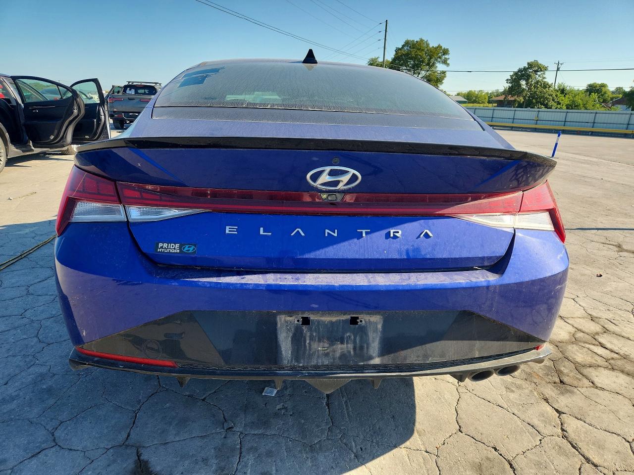 2023 Hyundai Elantra N Line Синий vin: KMHLR4AF3PU476044
