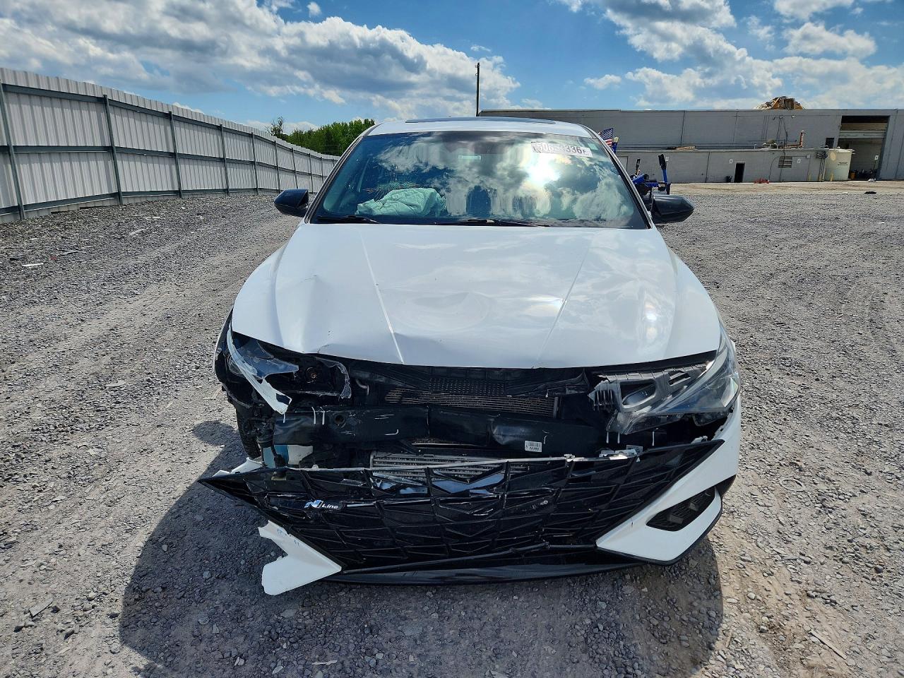 2022 Hyundai Elantra N Line White vin: KMHLR4AF8NU254550
