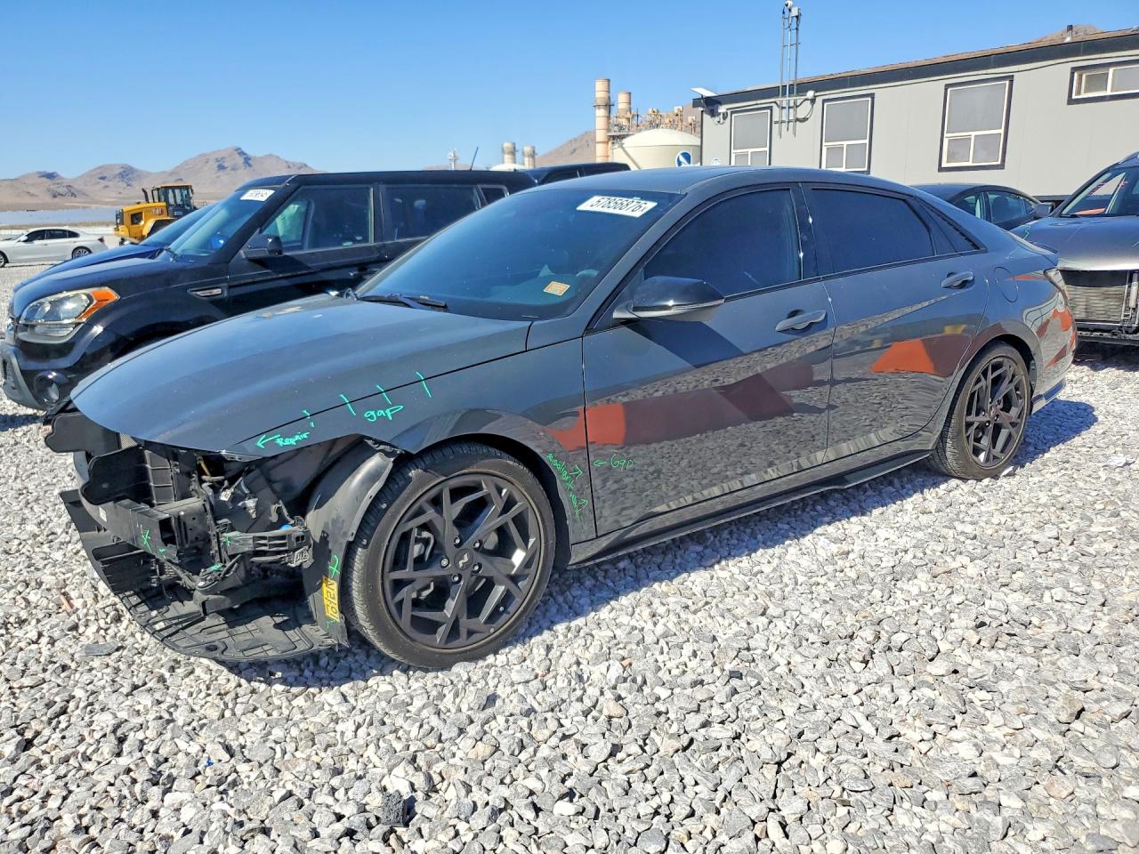 2024 Hyundai Elantra N Line Серый vin: KMHLR4DF1RU774414