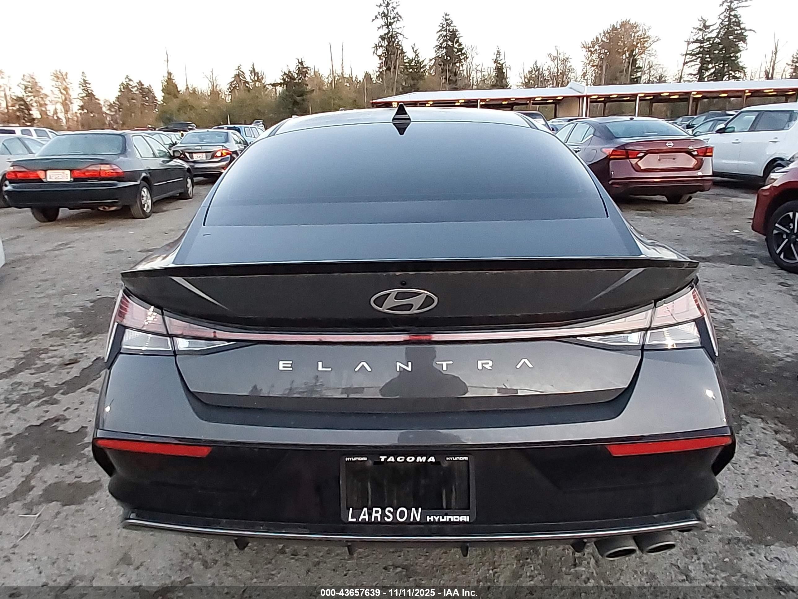 2024 Hyundai Elantra N Line Gray vin: KMHLR4DF5RU768437