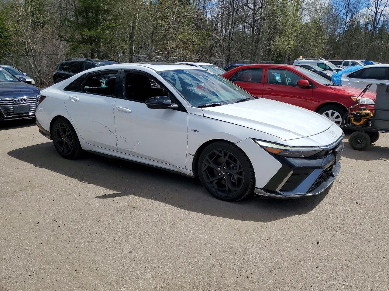 2024 Hyundai Elantra N-line Ultim White vin: KMHLR4DF7RU710801