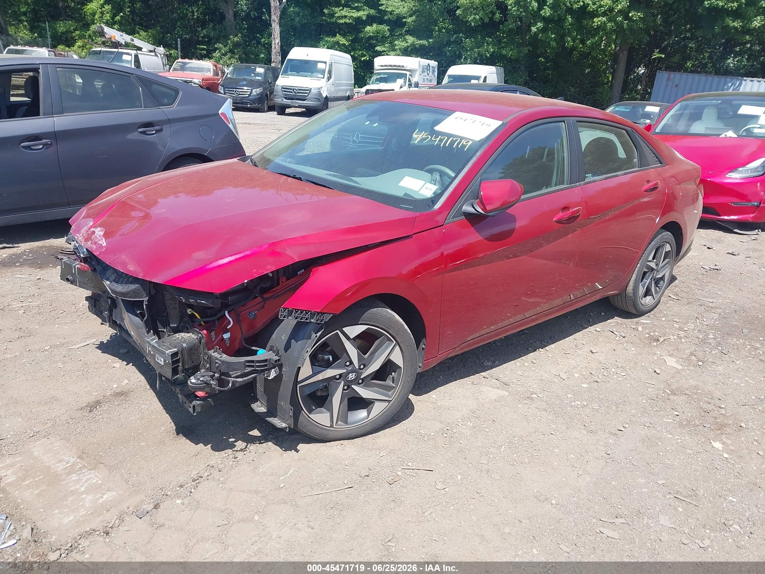 2023 Hyundai Elantra Sel Red vin: KMHLS4AG0PU612420