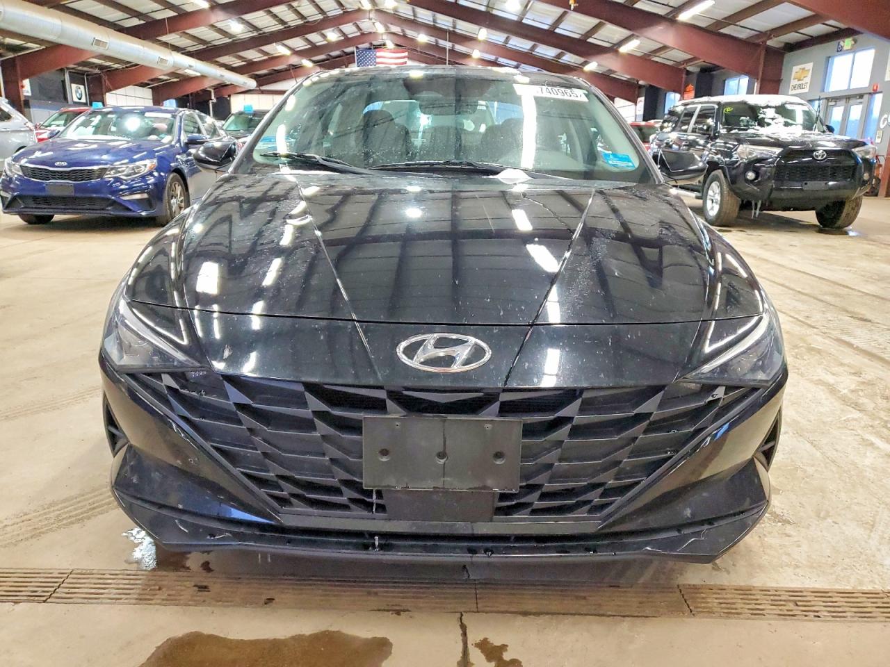 2022 Hyundai Elantra Sel Черный vin: KMHLS4AG1NU368953