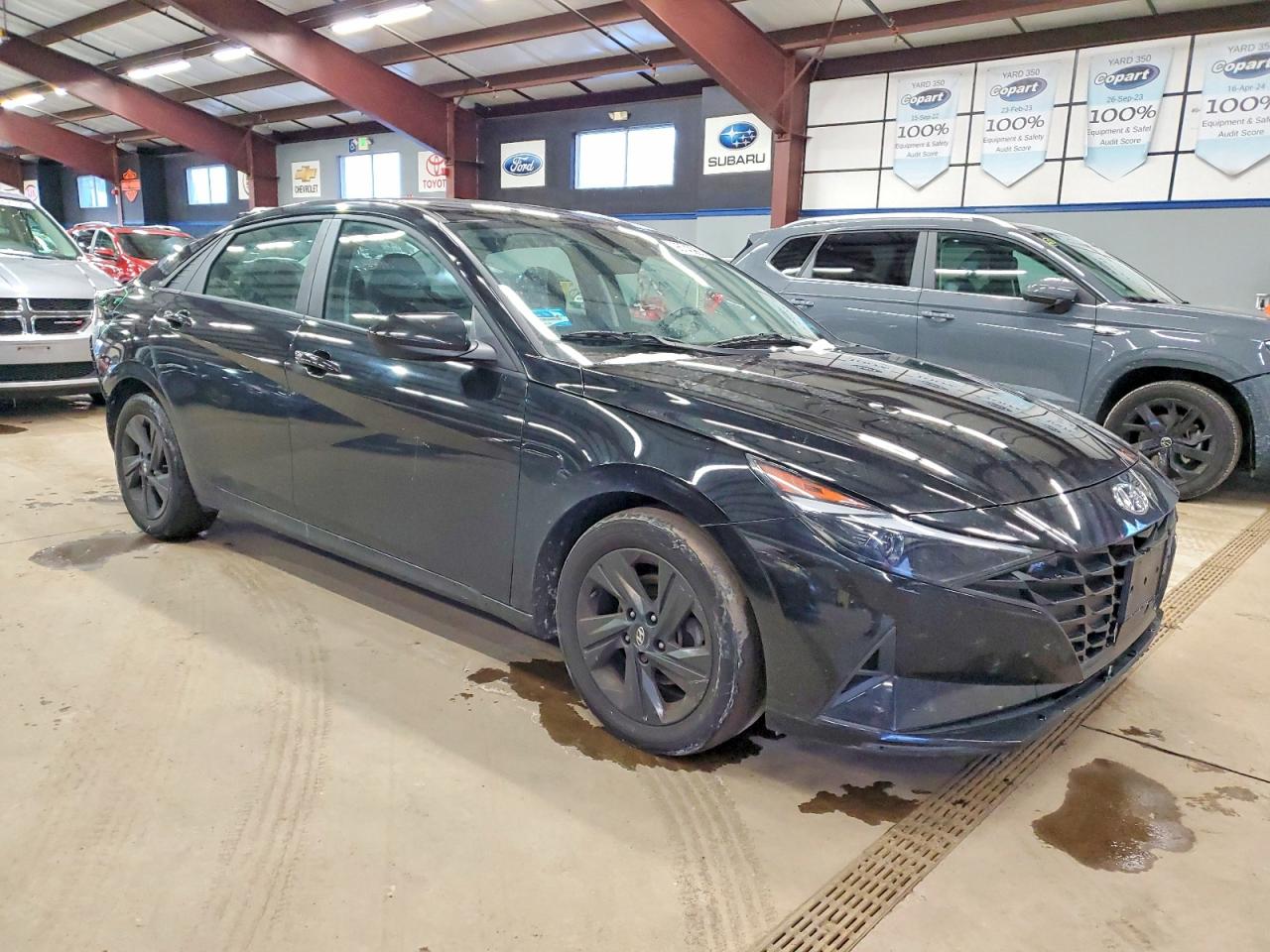 2022 Hyundai Elantra Sel Черный vin: KMHLS4AG1NU368953