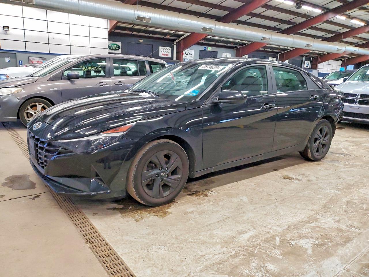 2022 Hyundai Elantra Sel Черный vin: KMHLS4AG1NU368953