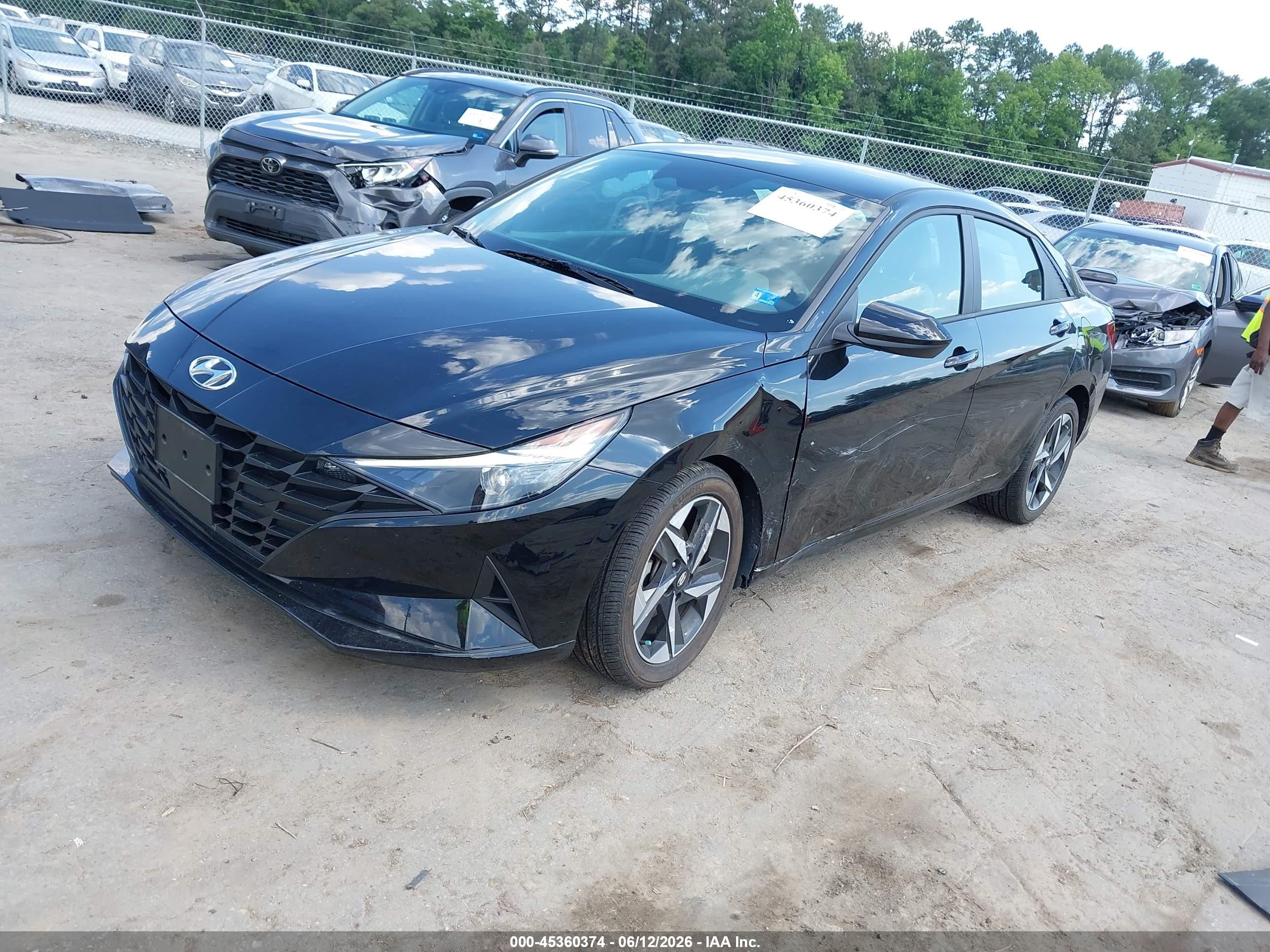 2023 Hyundai Elantra Sel Black vin: KMHLS4AG1PU388977