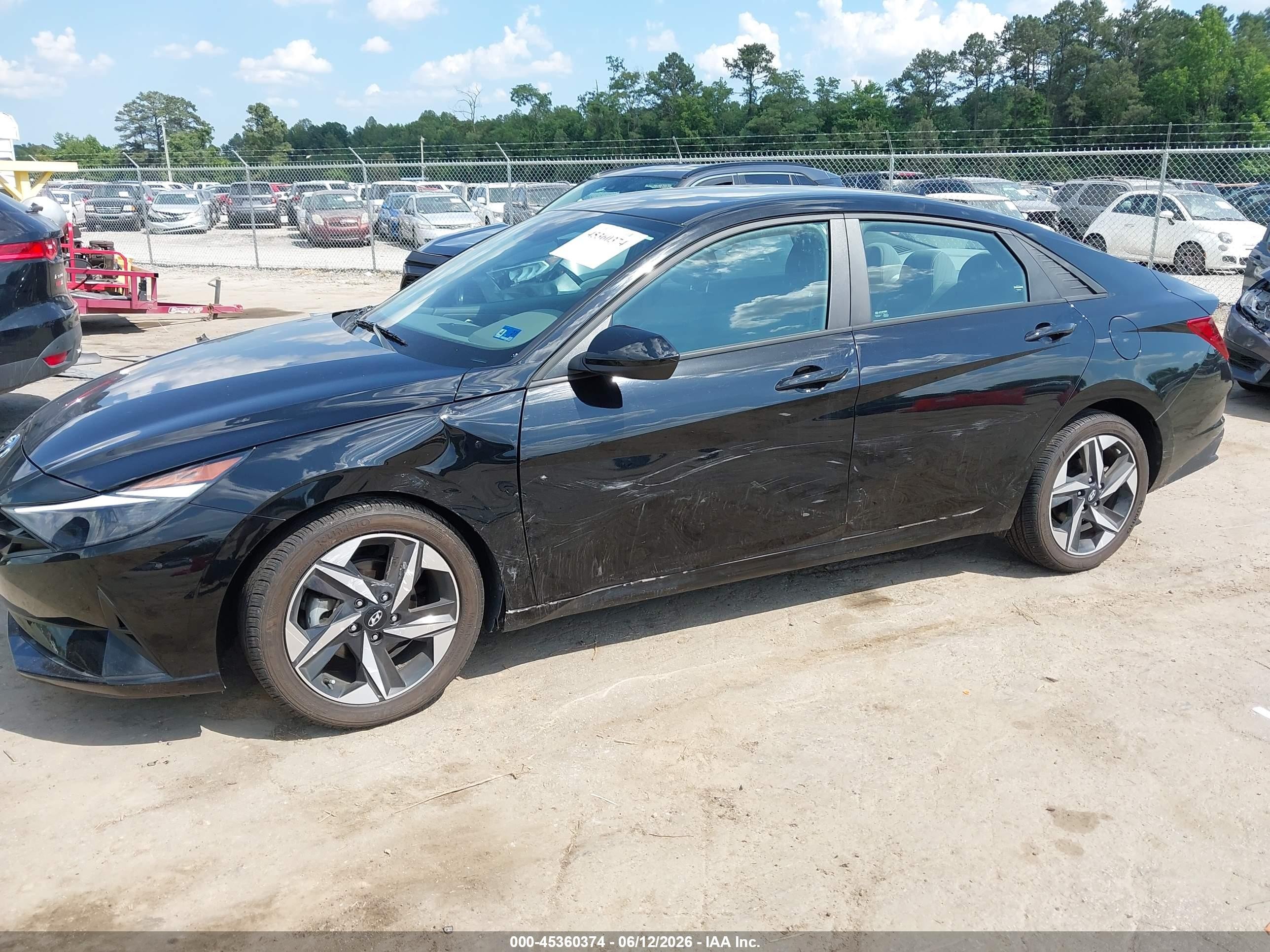 2023 Hyundai Elantra Sel Black vin: KMHLS4AG1PU388977
