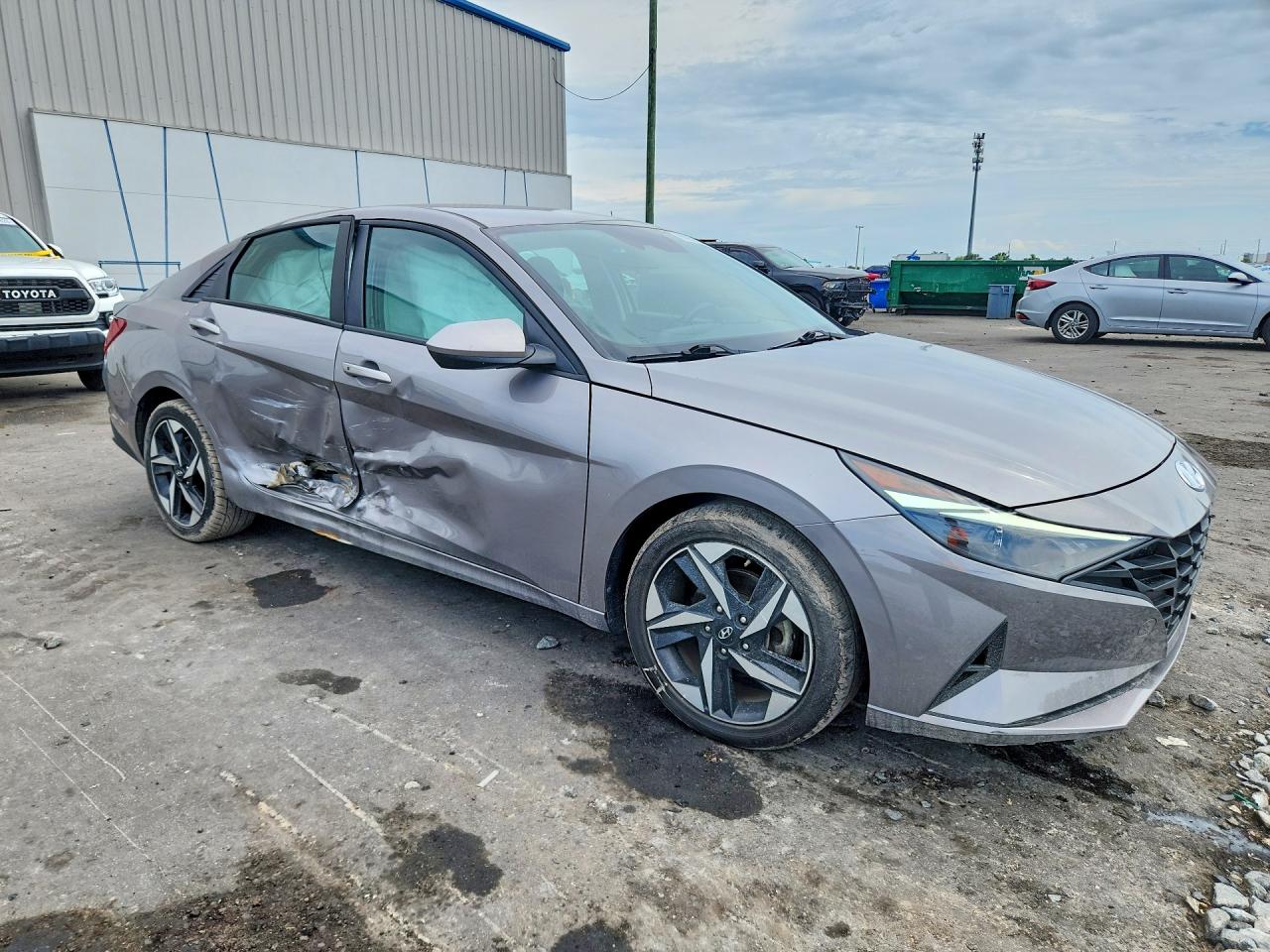 2023 Hyundai Elantra Sel Gray vin: KMHLS4AG1PU415532