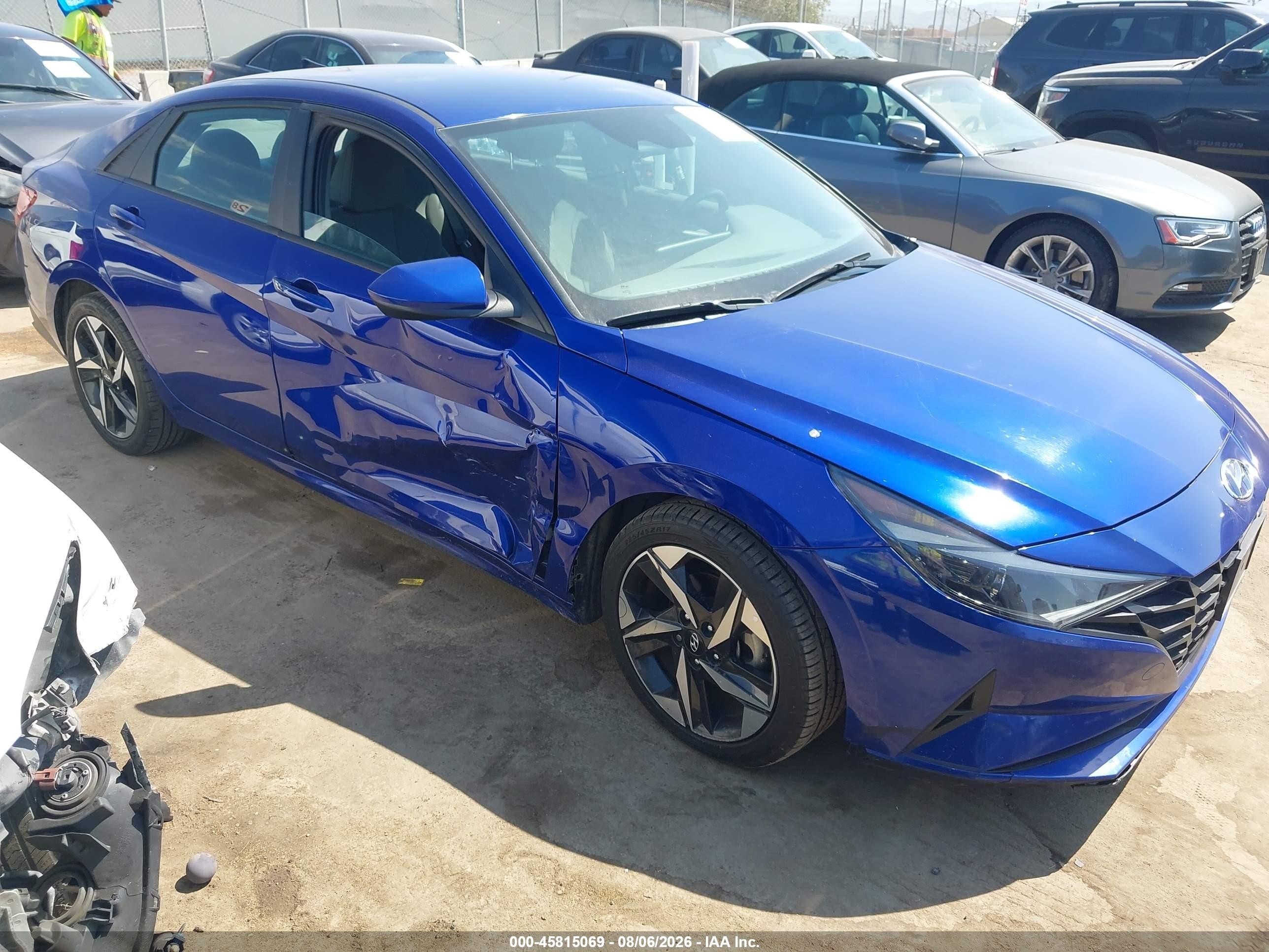 2023 Hyundai Elantra Sel Blue vin: KMHLS4AG2PU402661