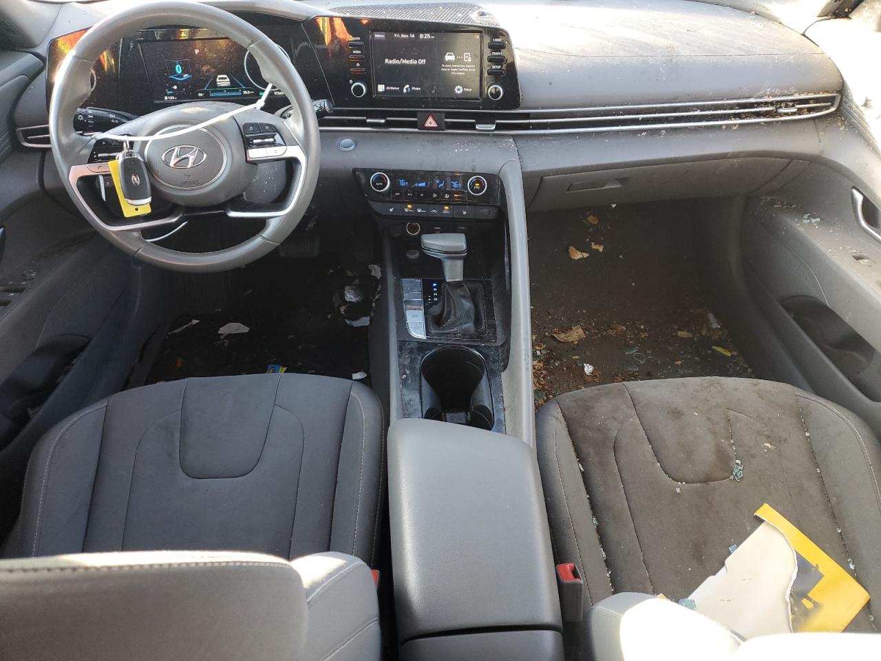 2022 Hyundai Elantra Sel Серый vin: KMHLS4AG4NU273691