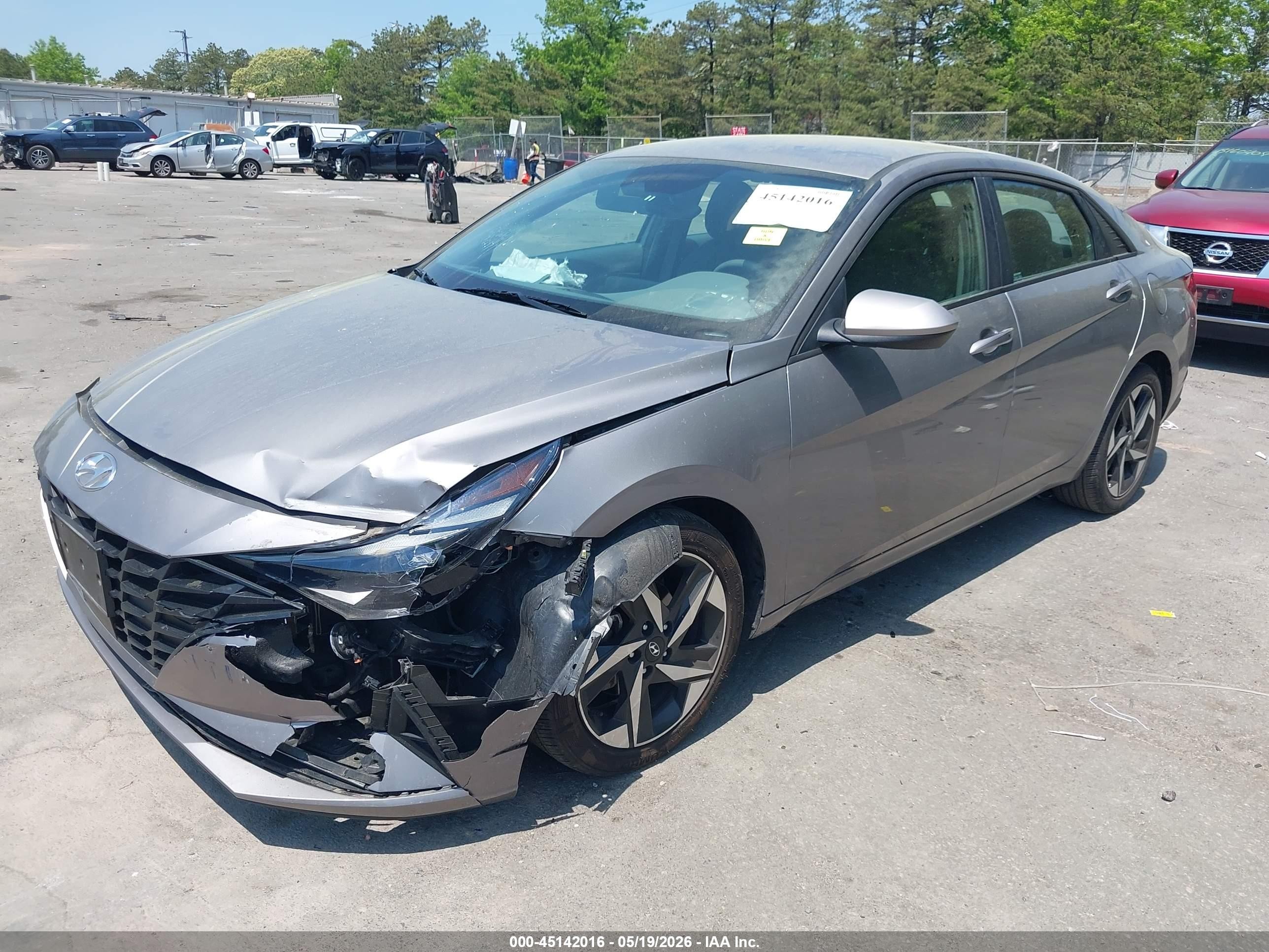 2023 Hyundai Elantra Sel Gray vin: KMHLS4AG4PU551718