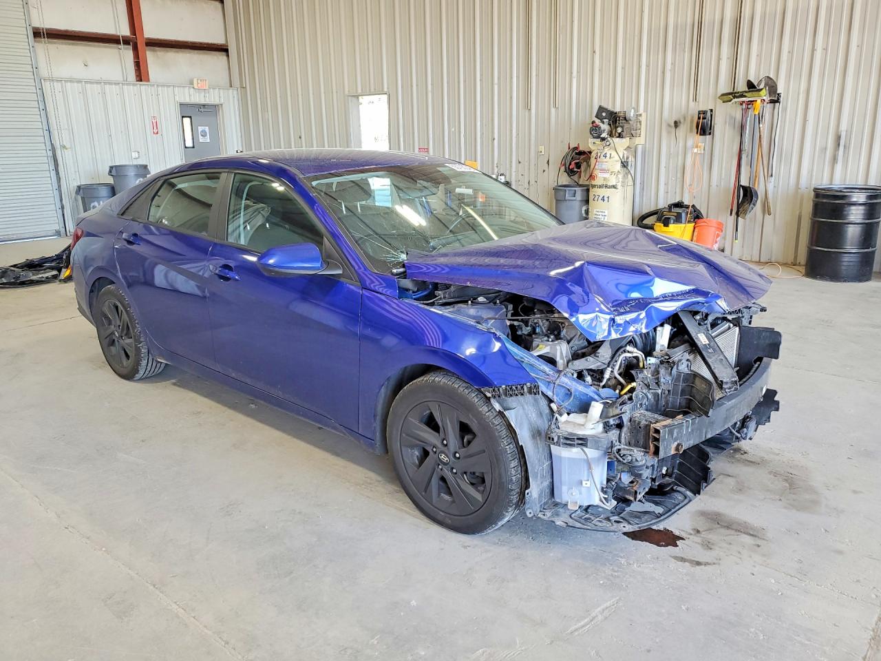 2021 Hyundai Elantra Sel Blue vin: KMHLS4AG5MU142476