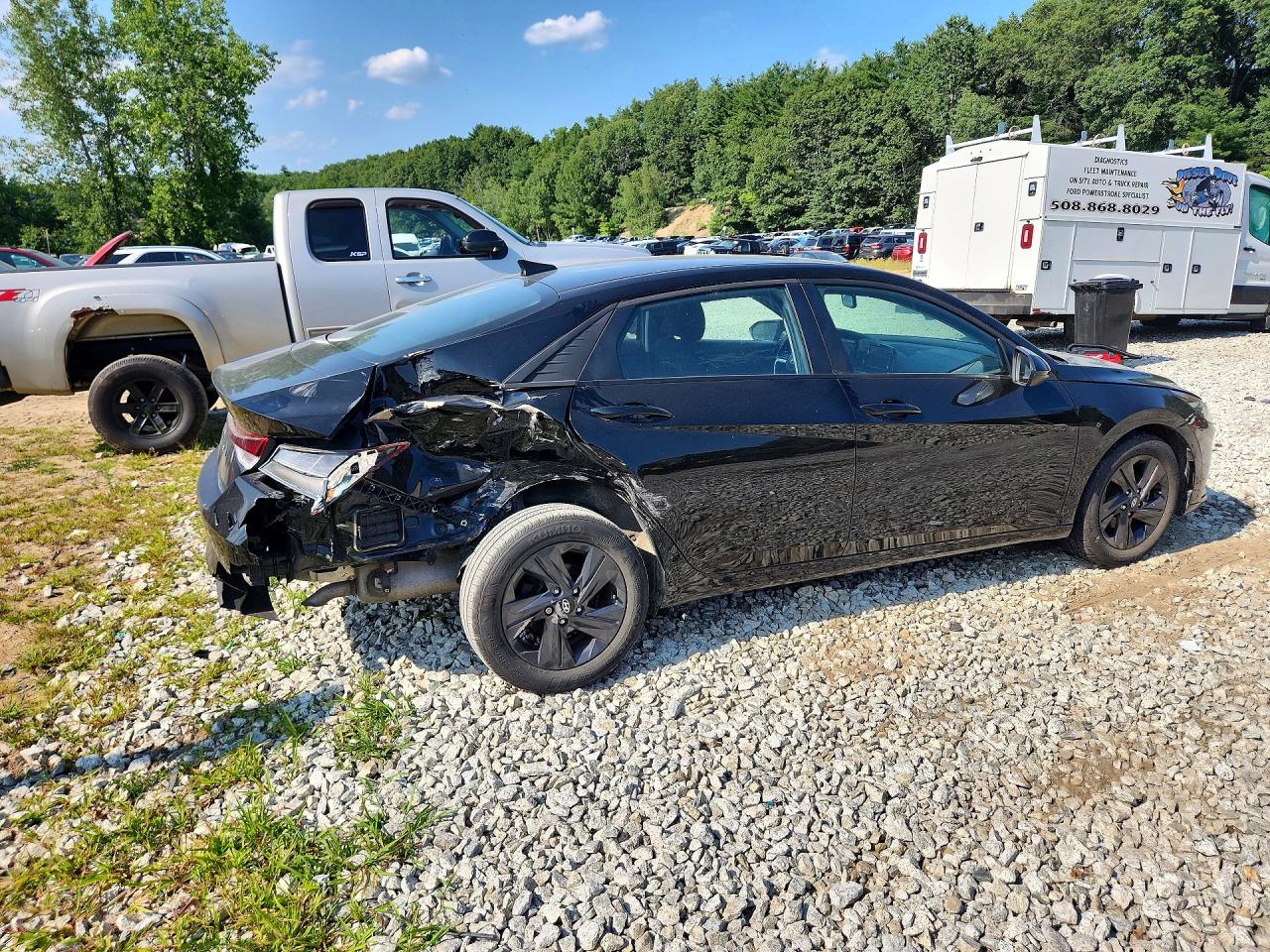 2022 Hyundai Elantra Sel Черный vin: KMHLS4AG5NU272968