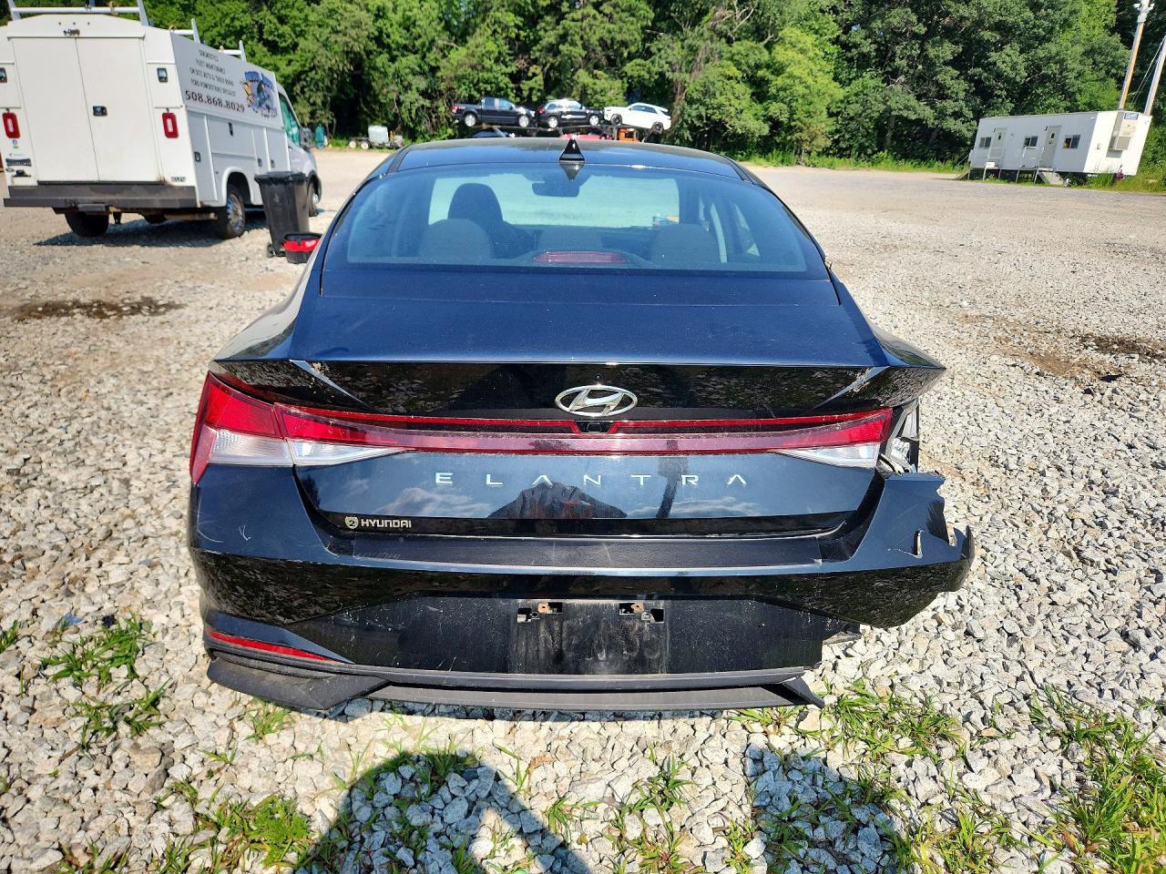 2022 Hyundai Elantra Sel Черный vin: KMHLS4AG5NU272968