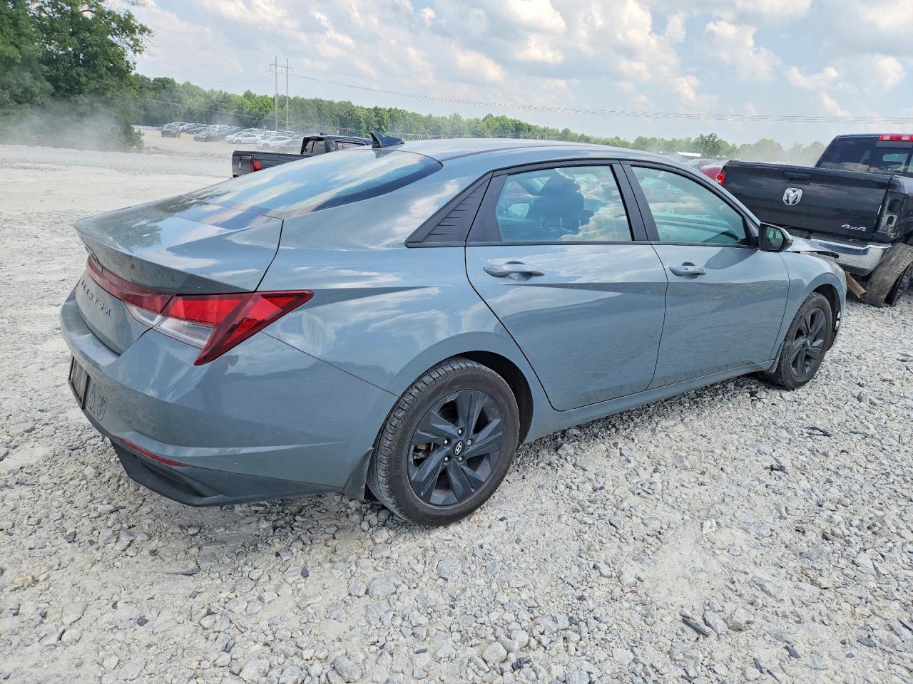 2022 Hyundai Elantra Sel Gray vin: KMHLS4AG7NU367628