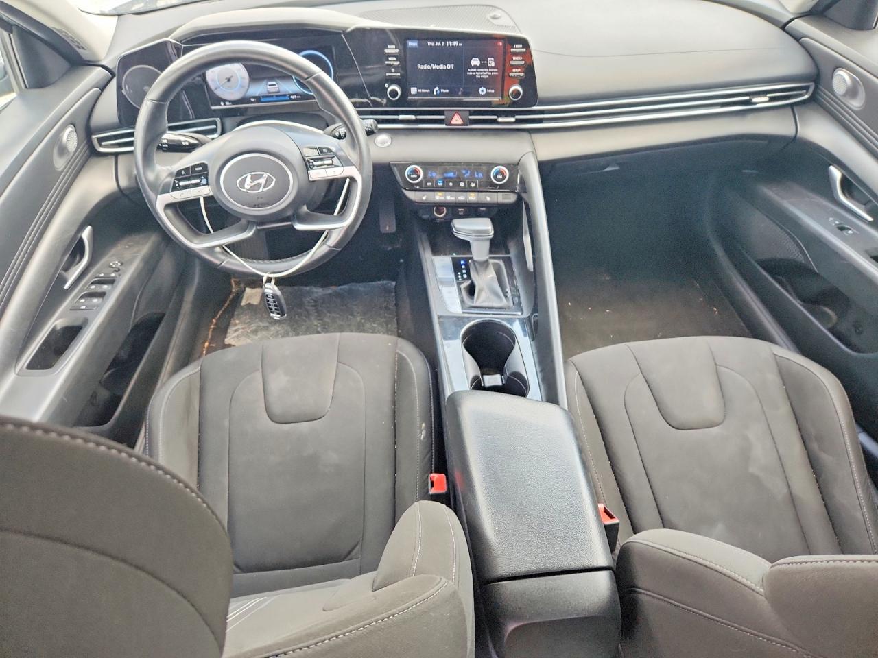 2022 Hyundai Elantra Sel Gray vin: KMHLS4AG7NU367628