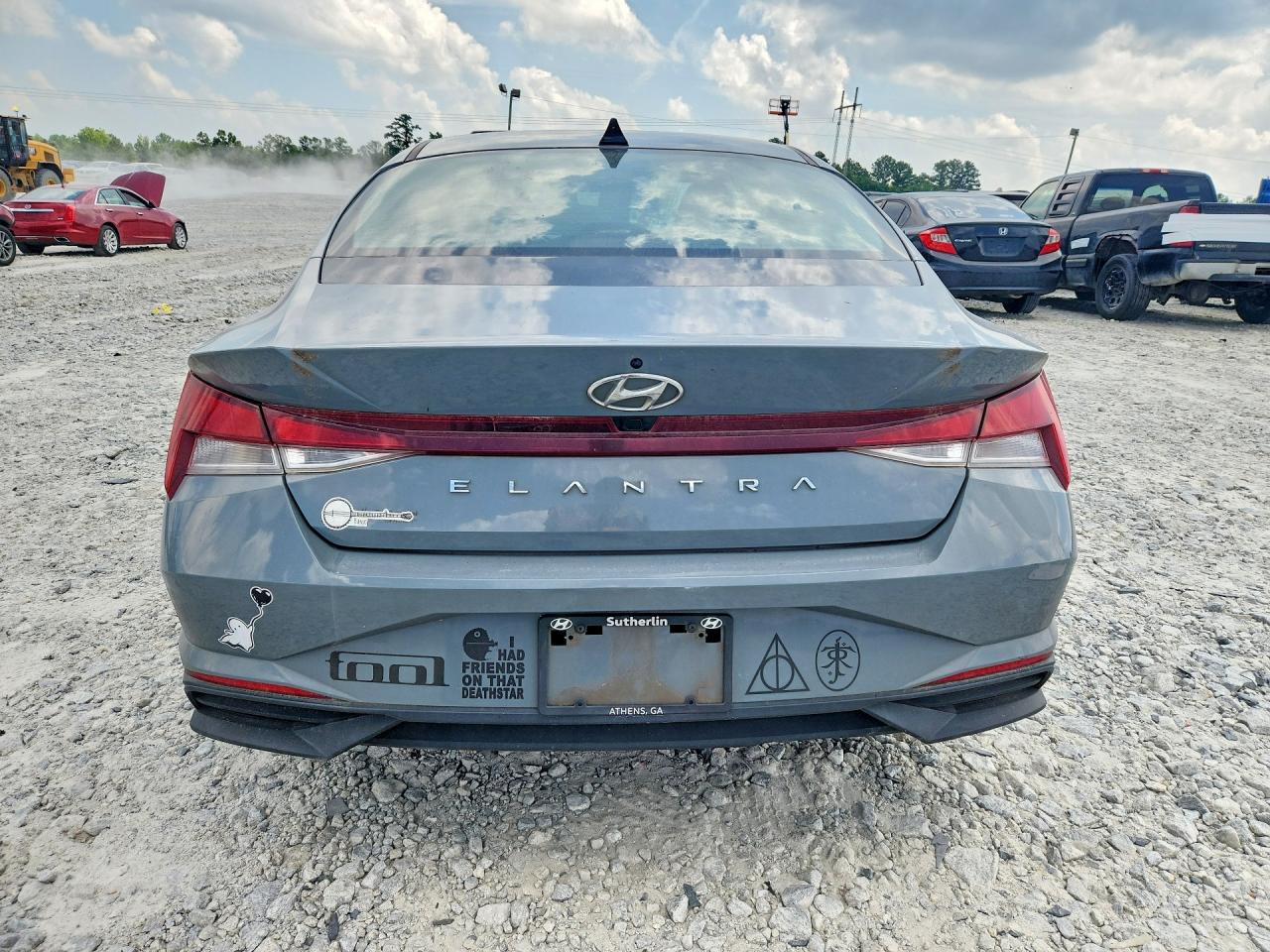 2022 Hyundai Elantra Sel Gray vin: KMHLS4AG7NU367628