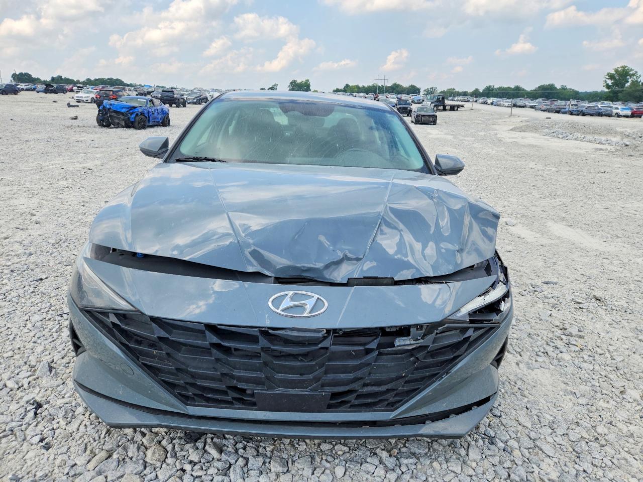 2022 Hyundai Elantra Sel Gray vin: KMHLS4AG7NU367628